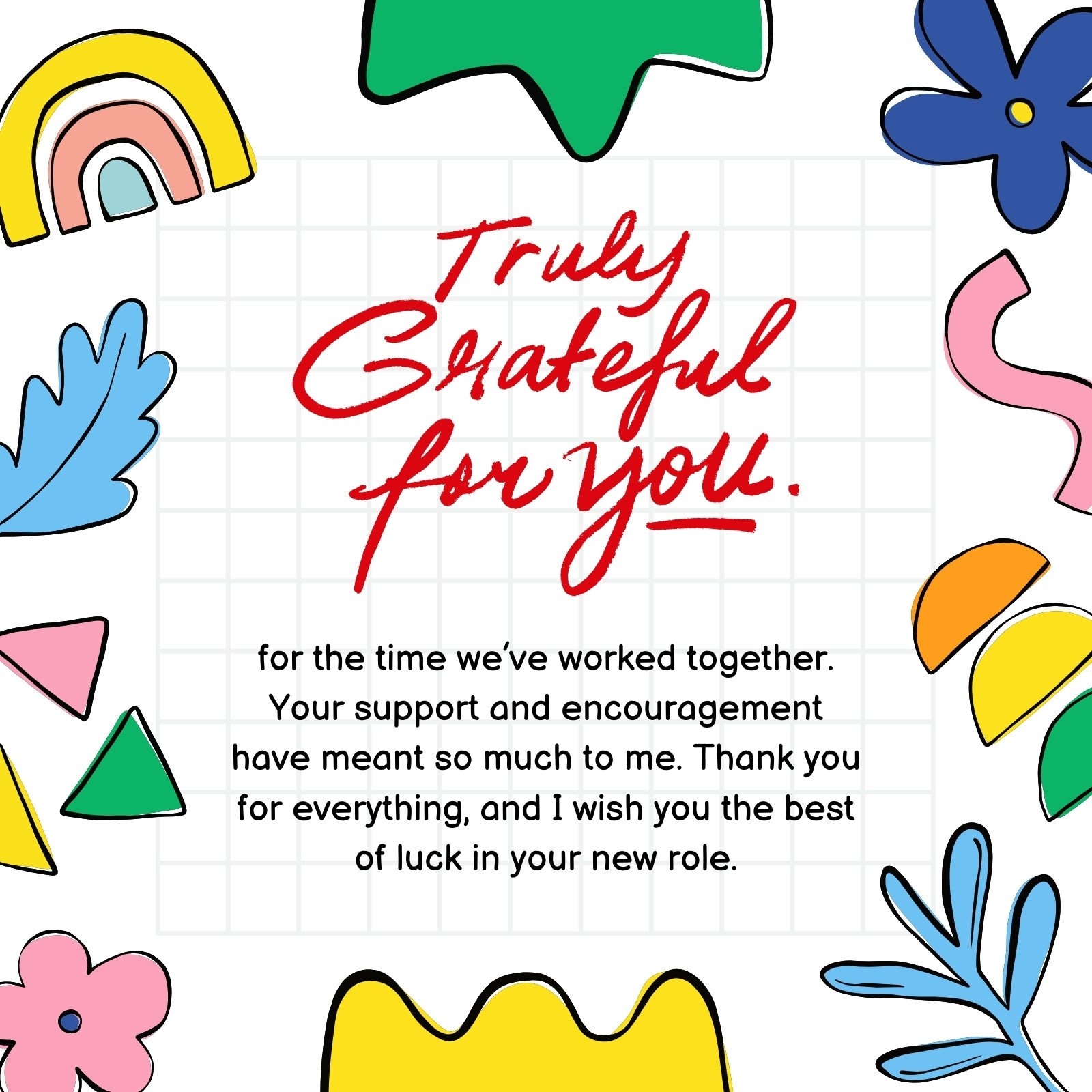Free Printable Goodbye Card Template