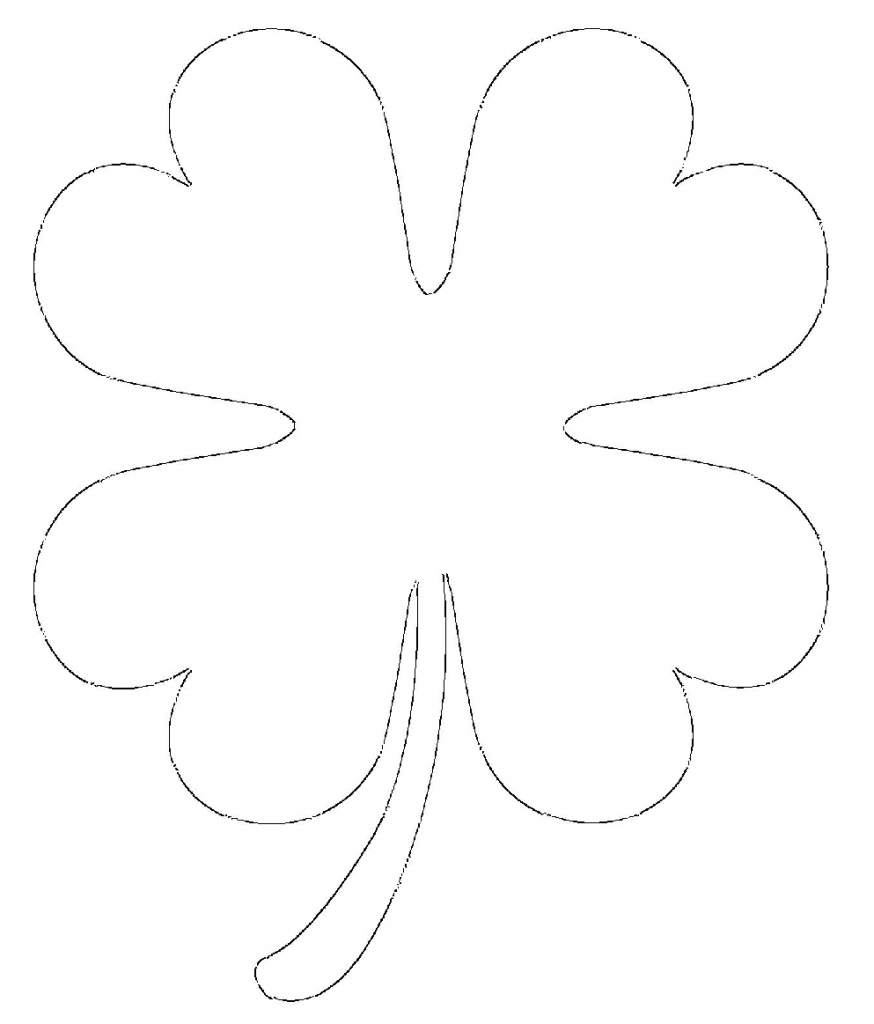 Free Printable Four Leaf Clover
