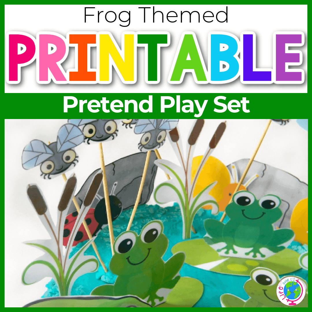 Free Printable Frog Pond Pretend Play Set Life Over C s