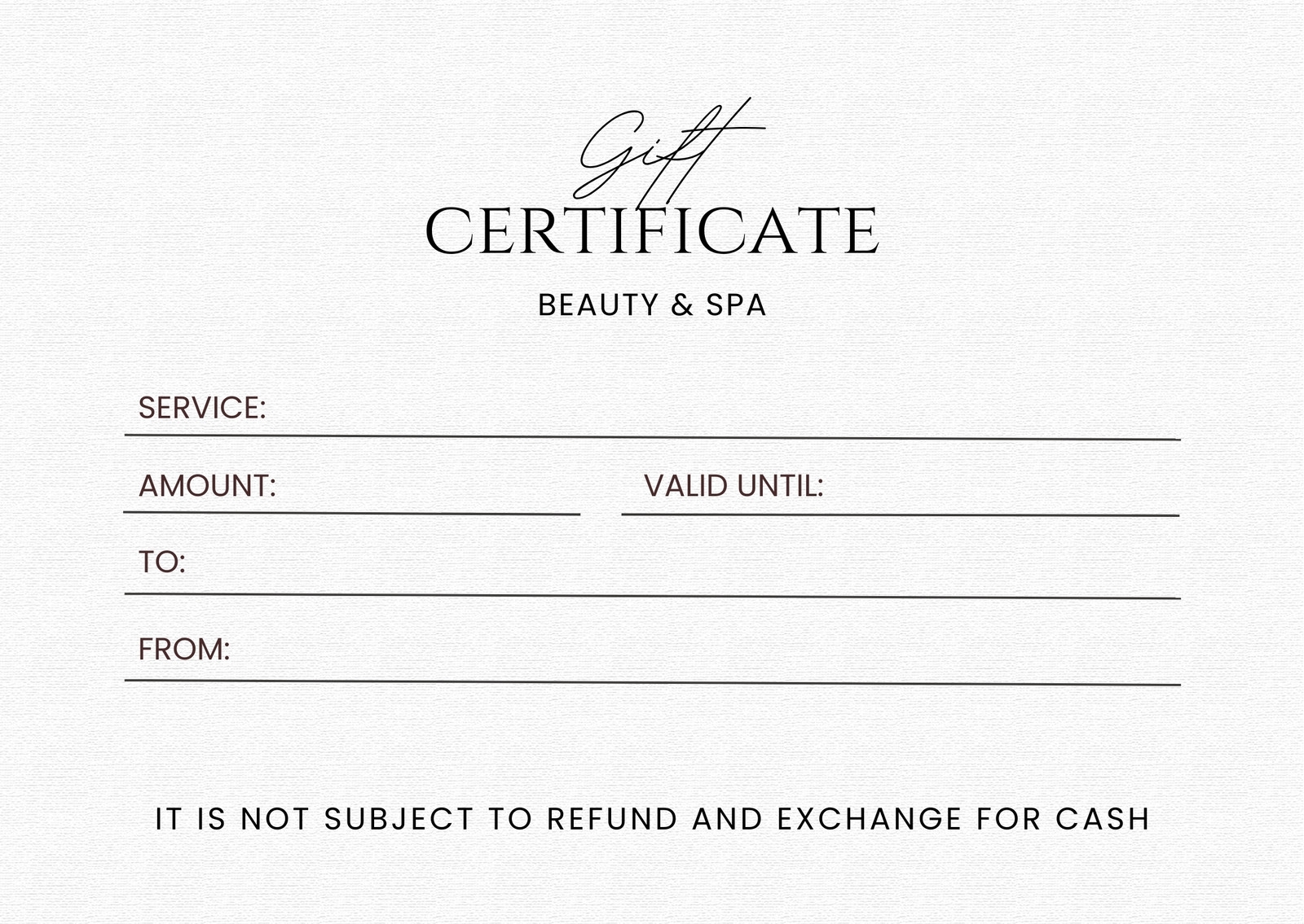 Free Printable Gift Certificate Templates To Customize Canva