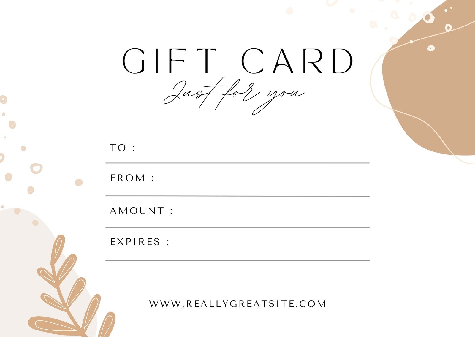 Downloadable Free Printable Gift Certificate Template Template Free