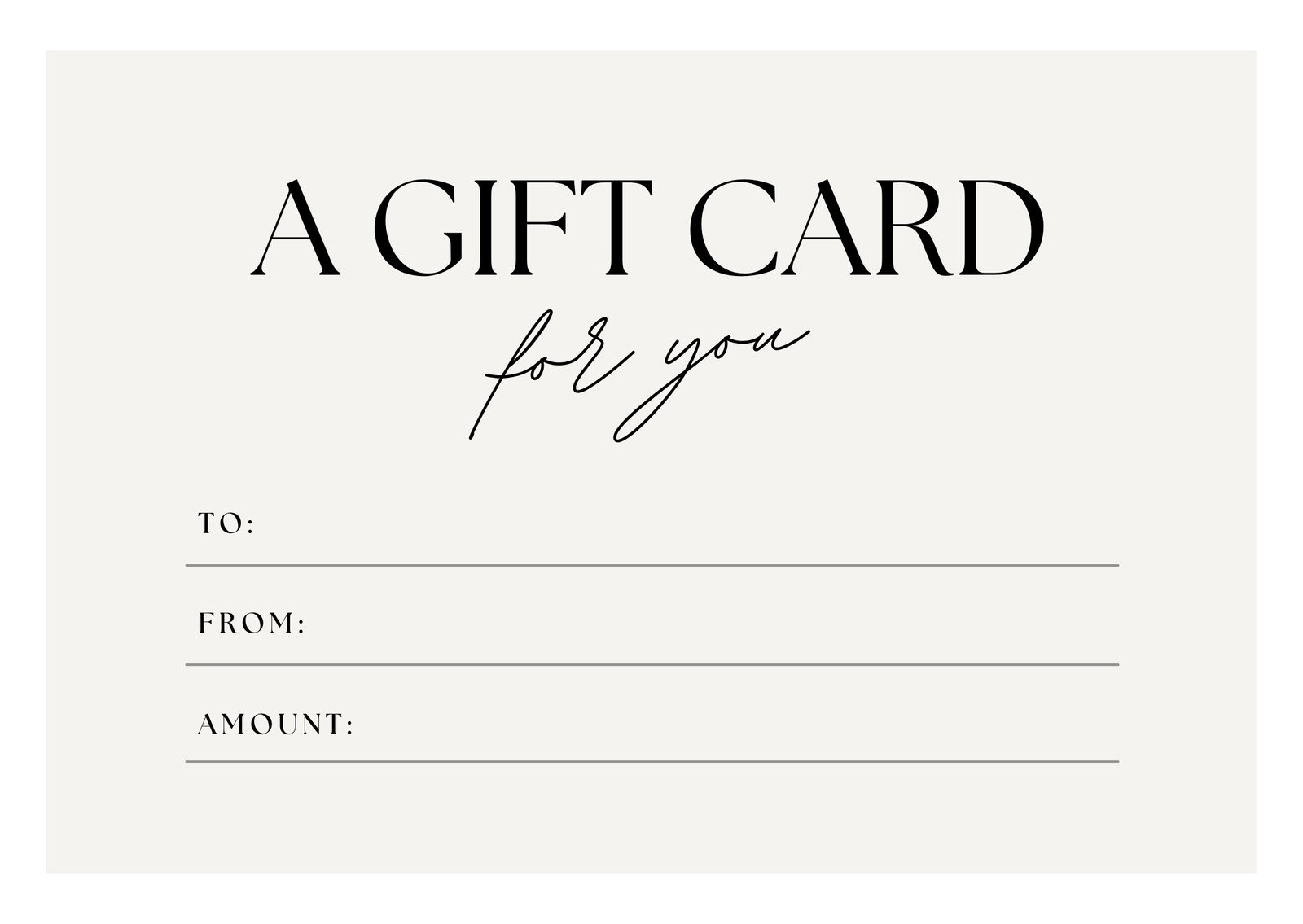 Printable Voucher Template Free