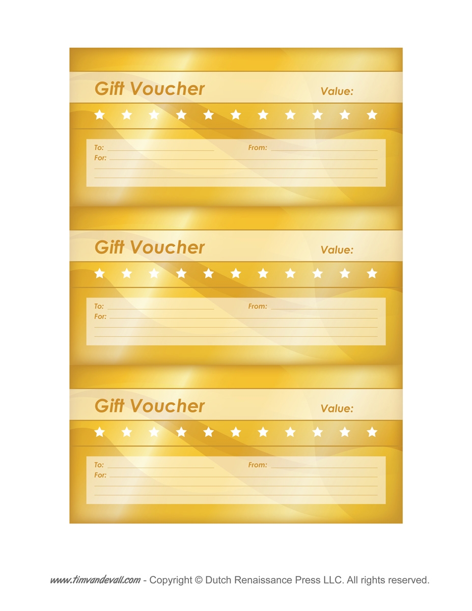 Printable Voucher Template Free