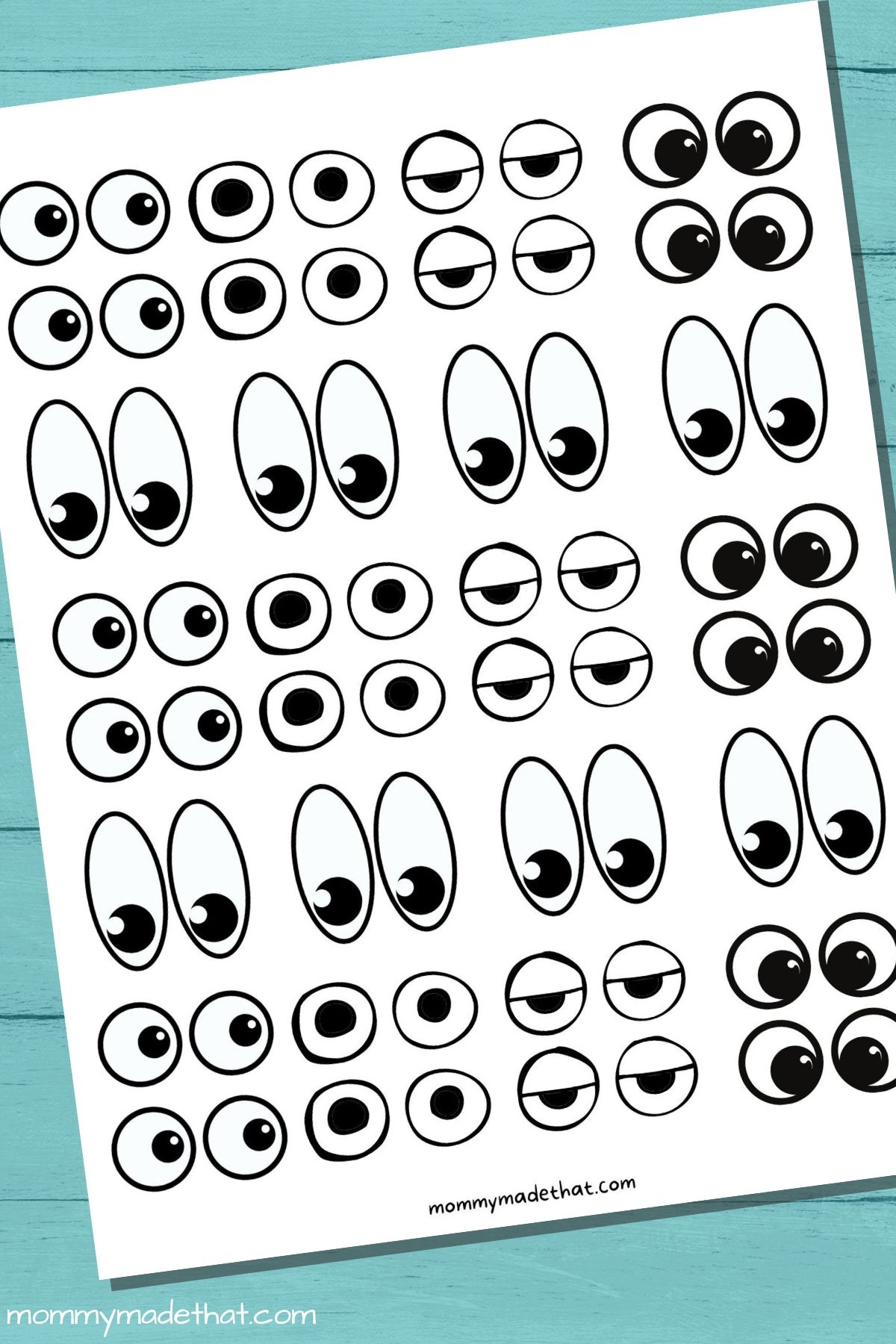 Free Printable Googly Eyes Tons Of Sizes Worksheets Library