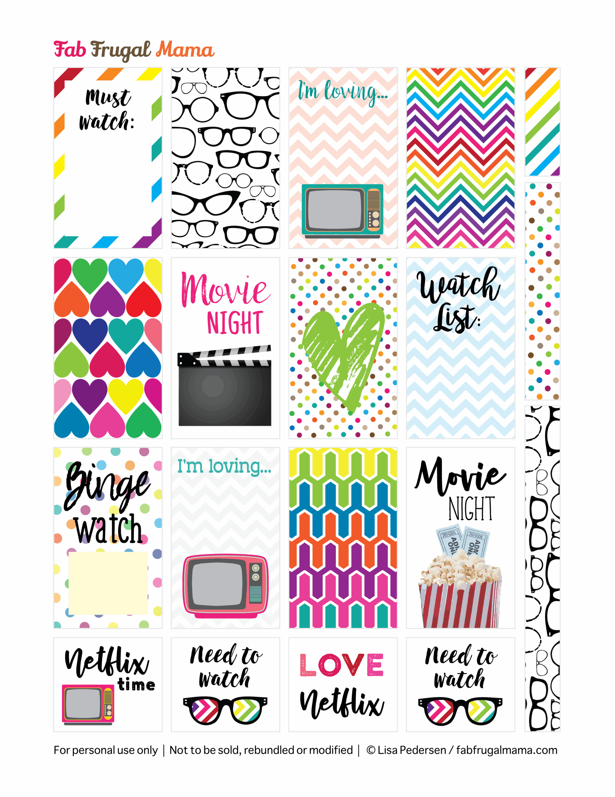 Free Printables For The Happy Planner