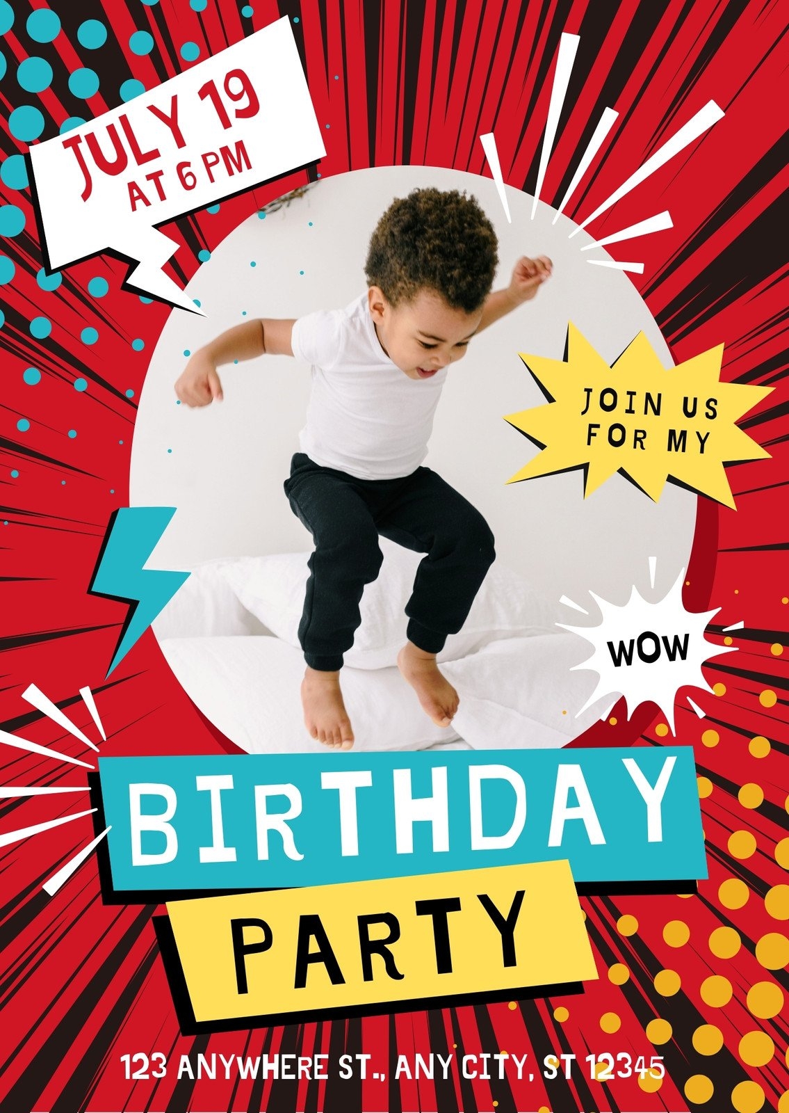 Free Printable Kids Birthday Invitation Templates