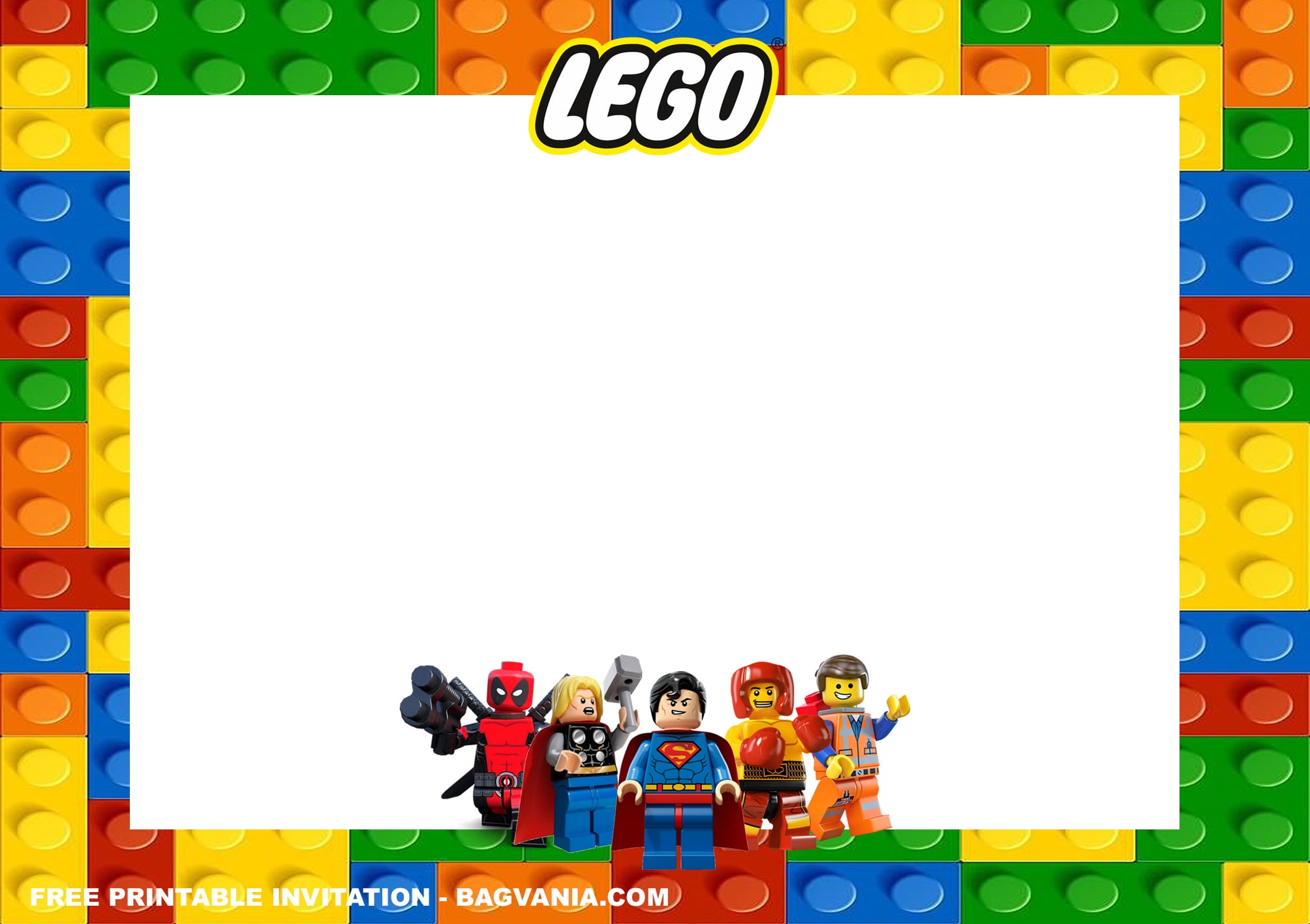 Free Printable Lego Name Tag Template