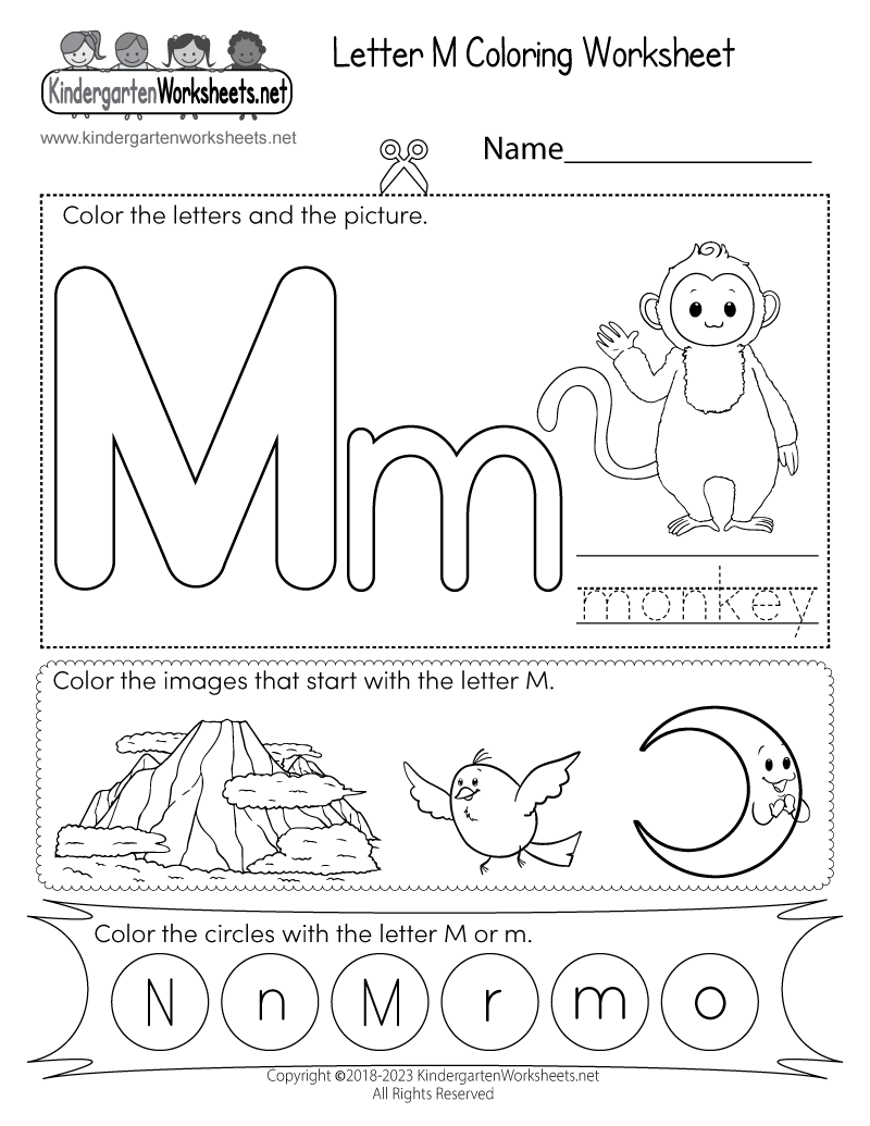 Letter M Printable Free