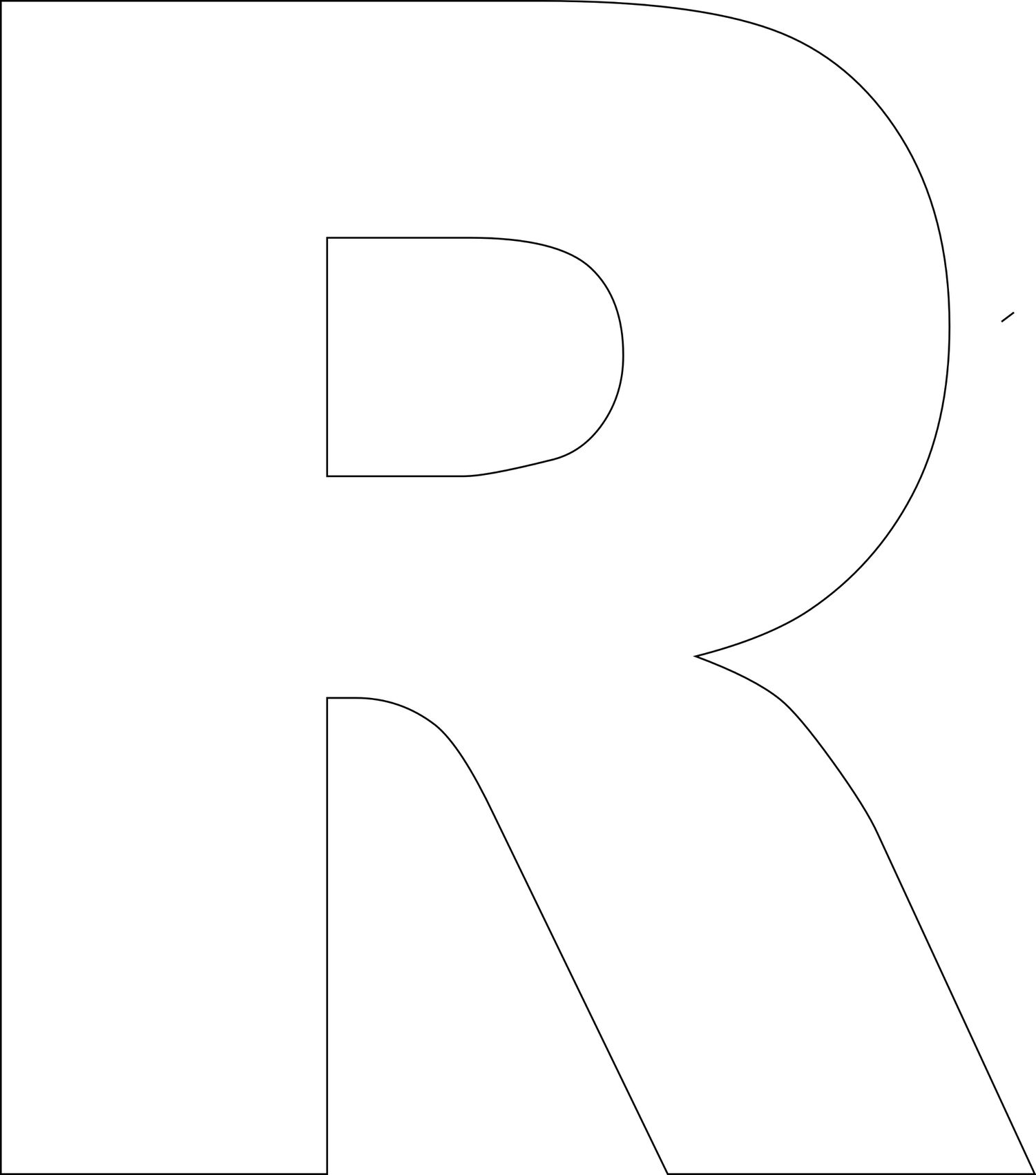 Free Printable Uppercase Letter Templates
