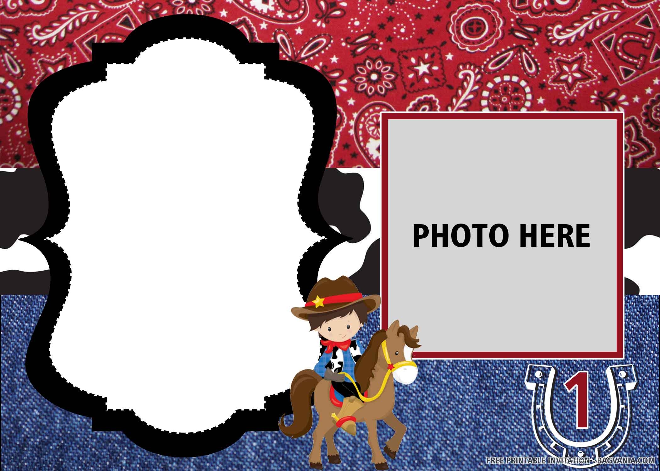 Free Printable Cowboy Invitation Template