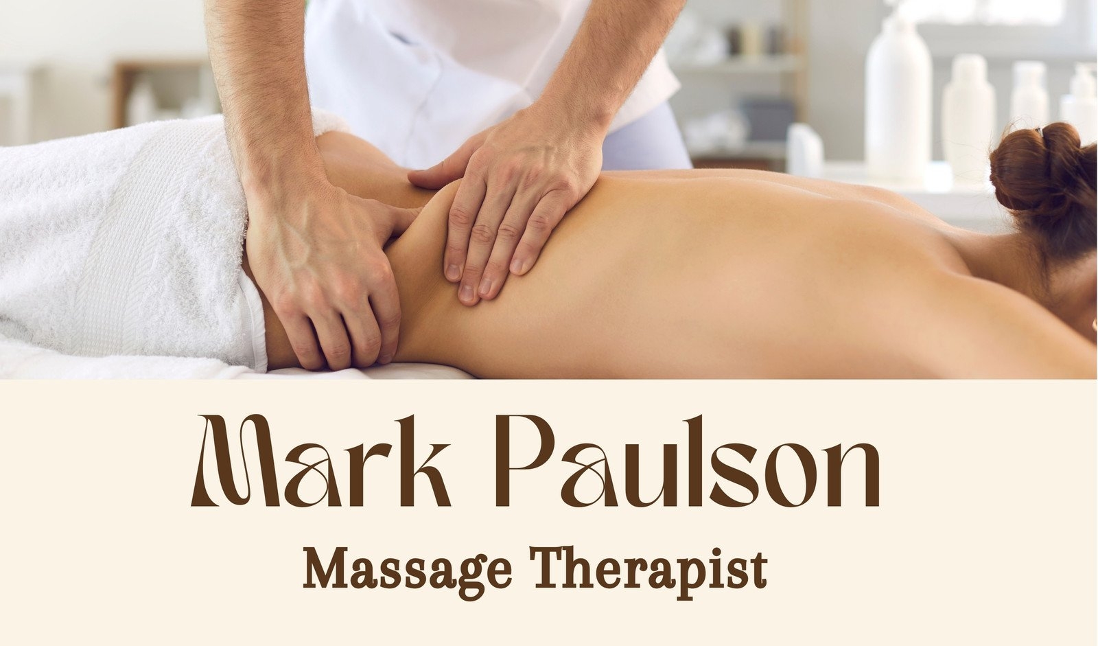 Massage Business Card Template Free Printable