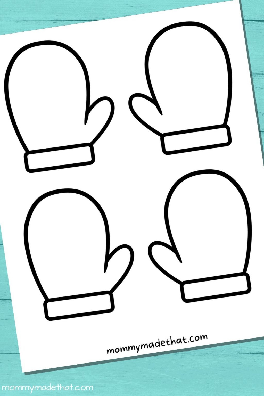 Free Printable Mittens Printable Party Favors