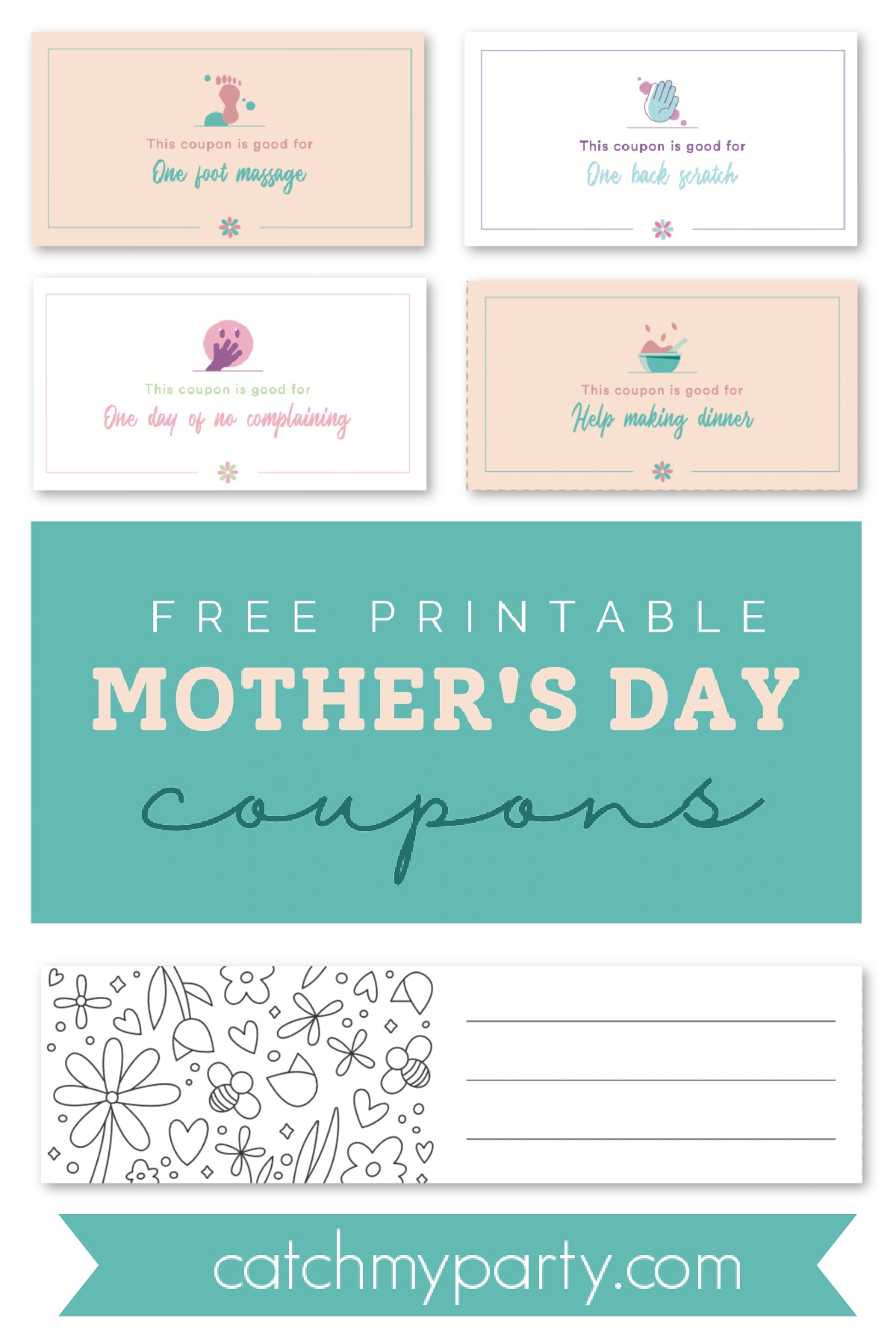 Free Printable Mother s Day Coupons Catch My Party
