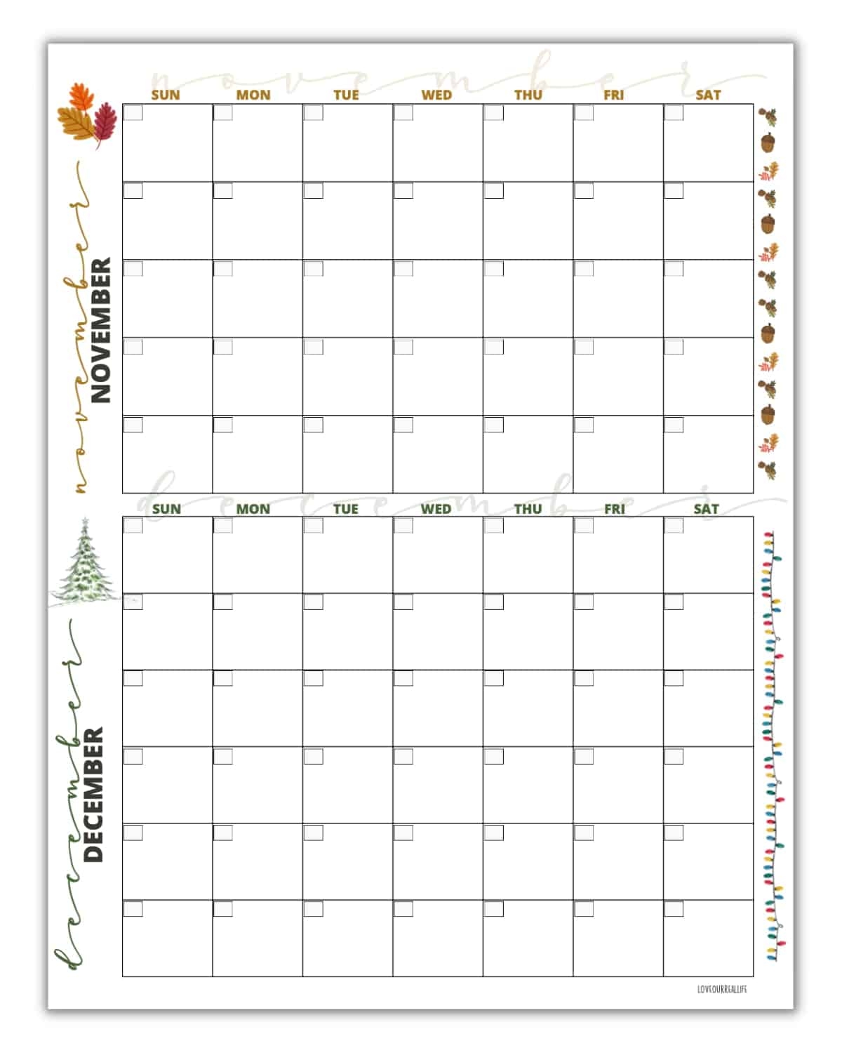 Free Printable December Calendar Template Free Printable December Calendar Template
