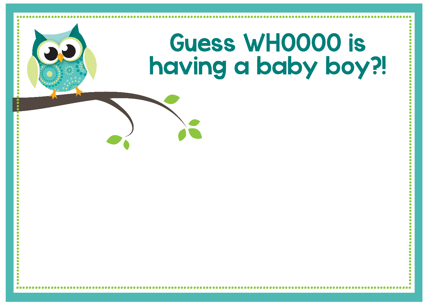 Free Printable Owl Baby Shower Invitations u0026 Other Printables 
