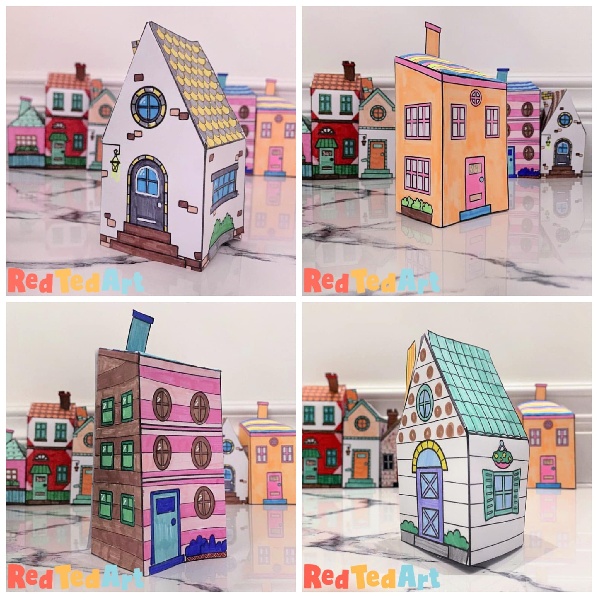 Free Printable Paper House Template