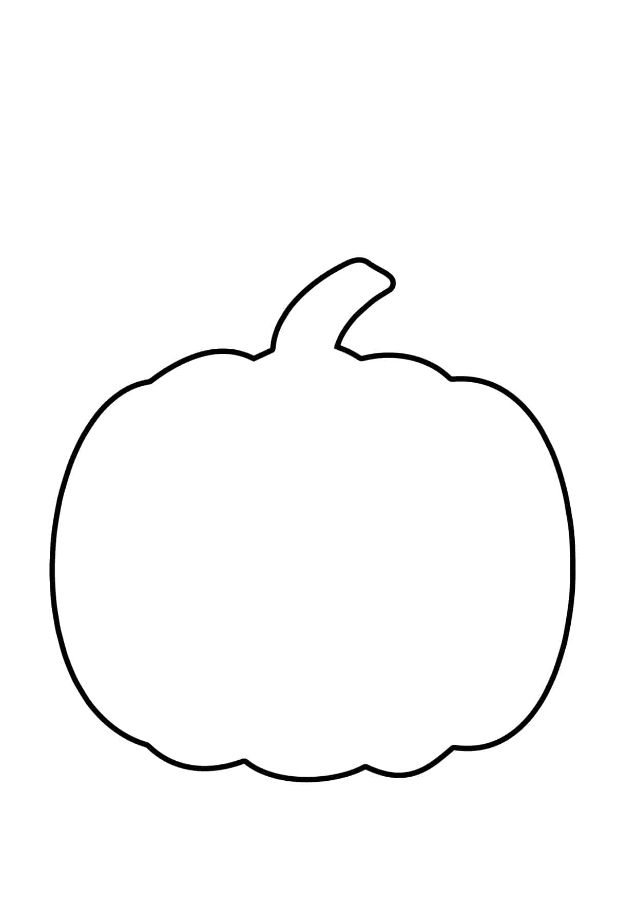 Free Pumpkin Shape Template Printable