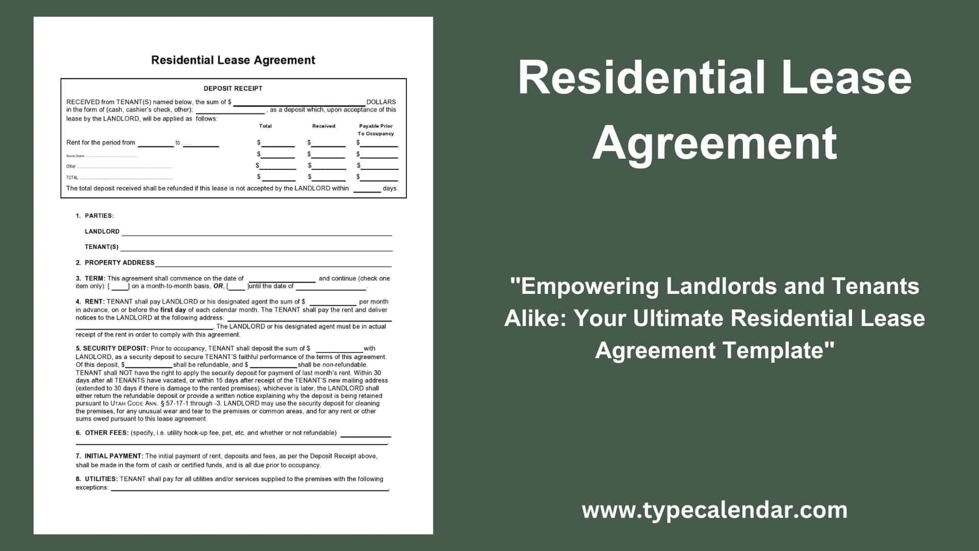 Free Printable Basic Rental Agreement Blank Free Printable Basic Rental Agreement Blank