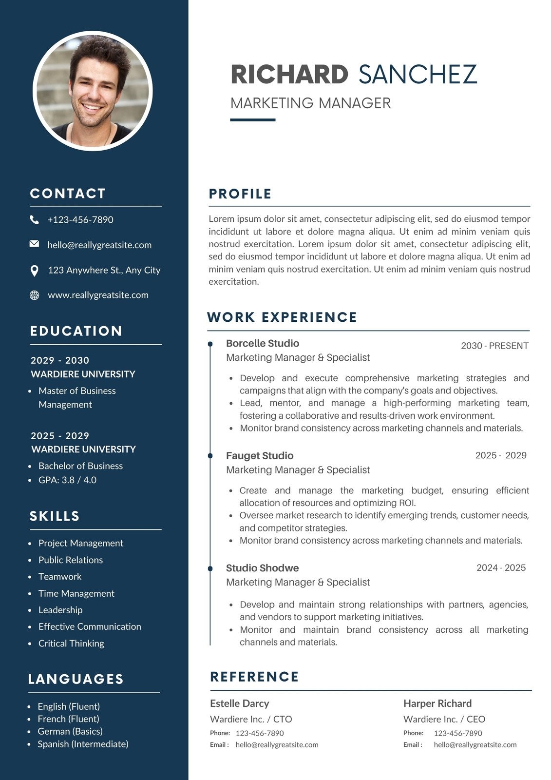 Free Printable Resumes Templates