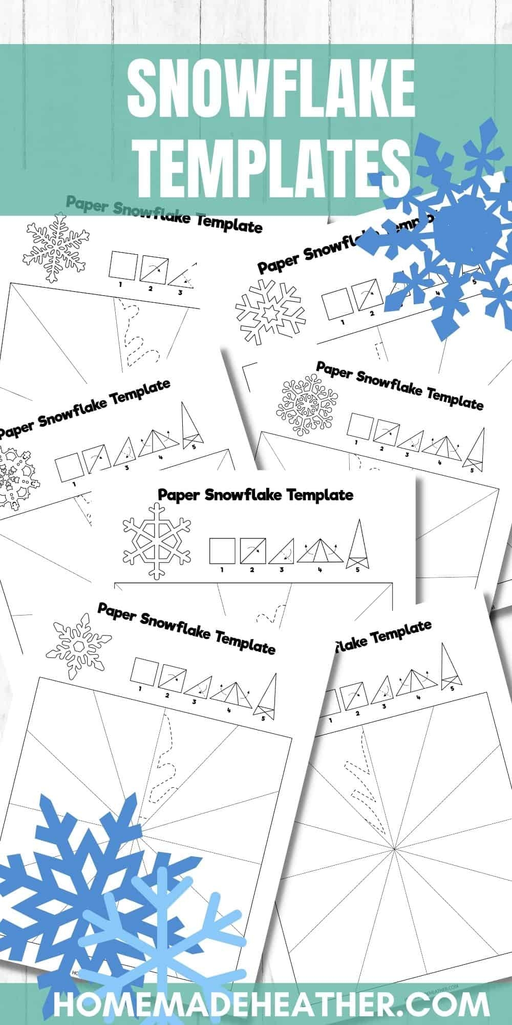 Free Printable Snowflake Templates Homemade Heather