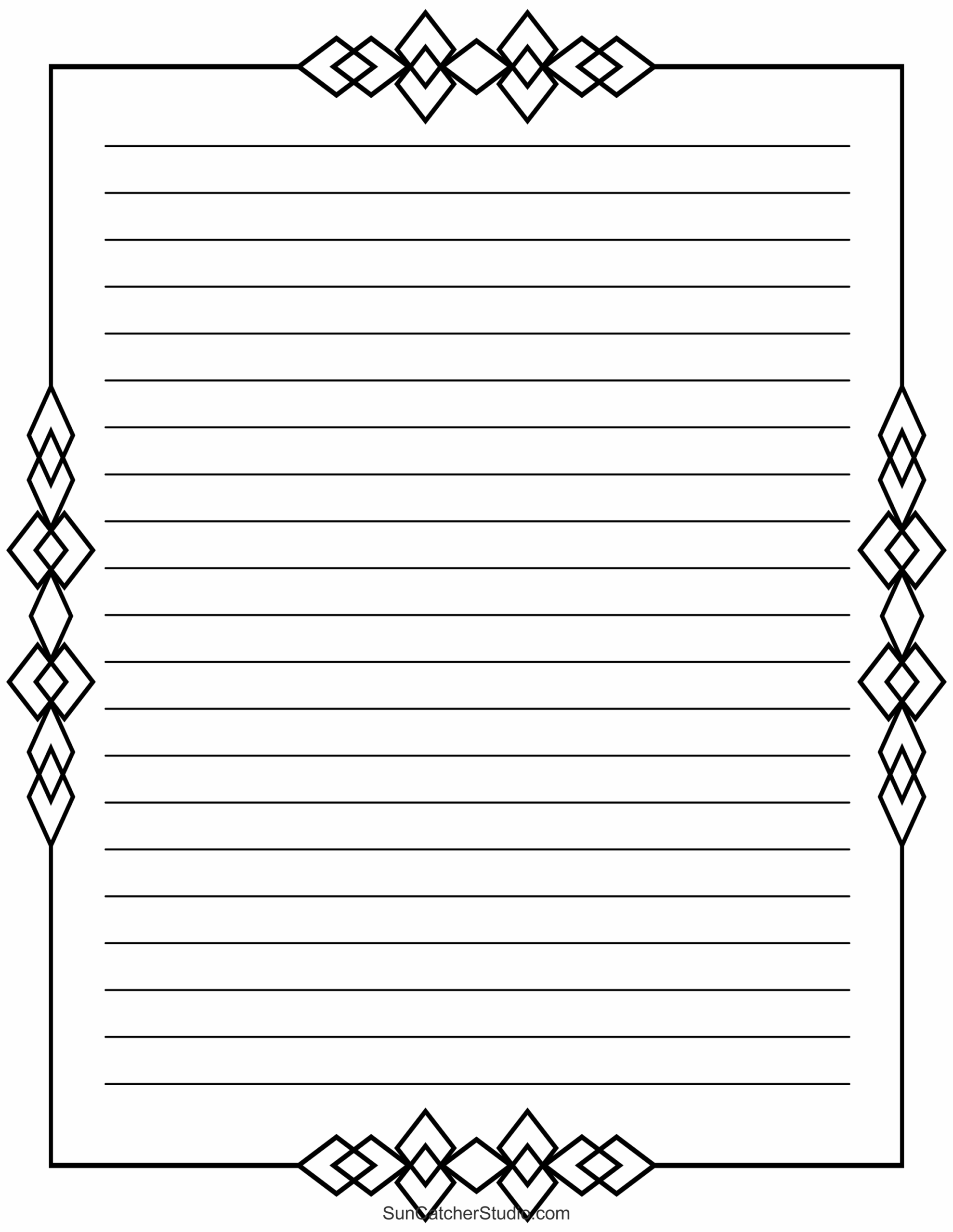 Free Printable Stationery And Lined Letter Writing Paper Free Printables Monograms Design Tools Patterns U0026 DIY Projects