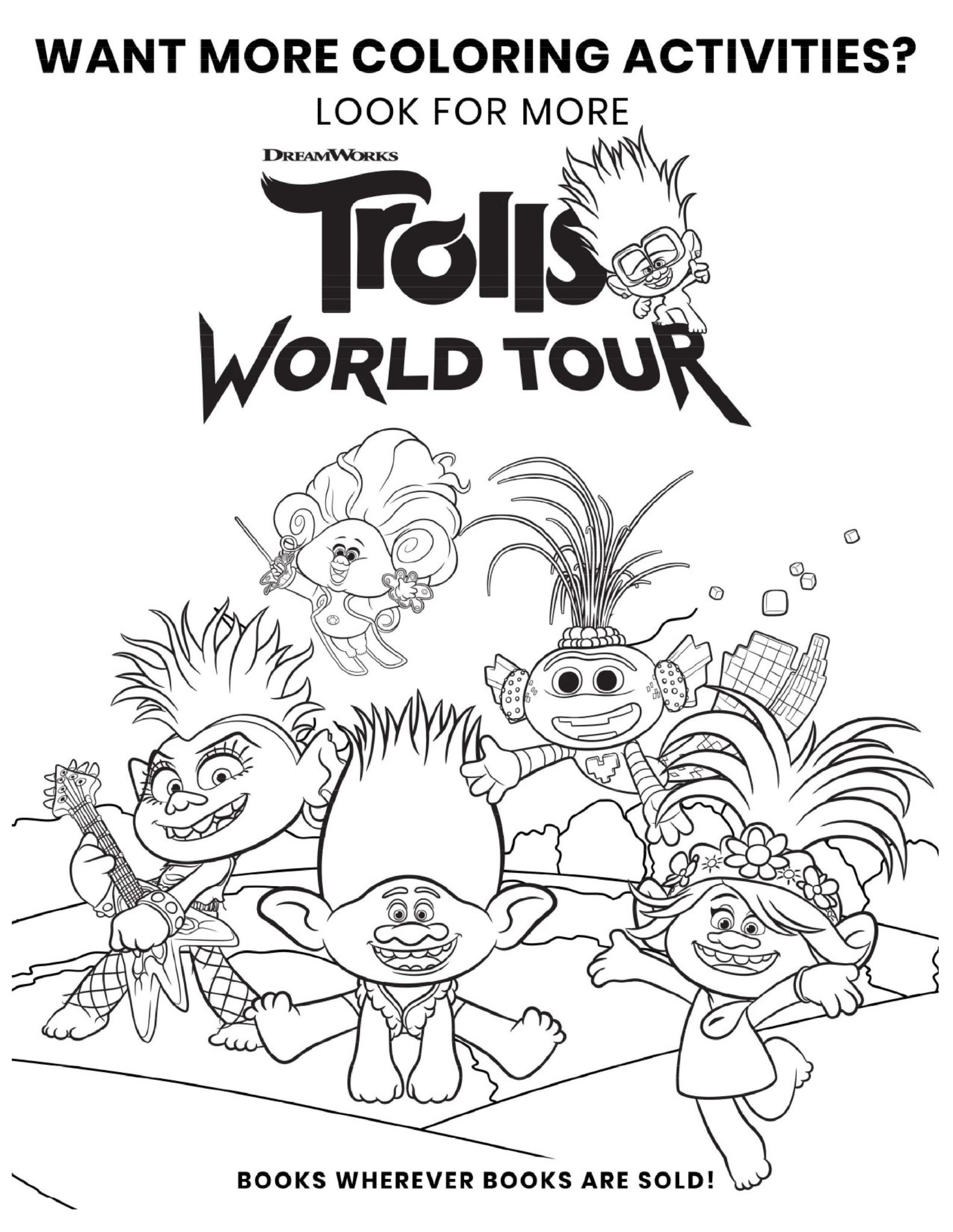 Trolls Free Printable Coloring Pages Trolls Free Printable Coloring Pages