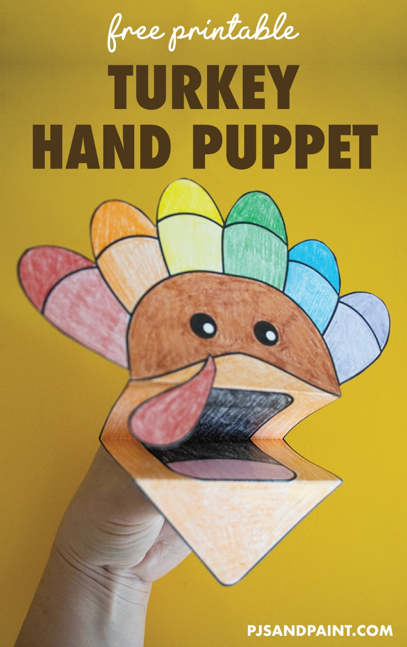 Free Printable Turkey Hand Puppet Pjs And Paint