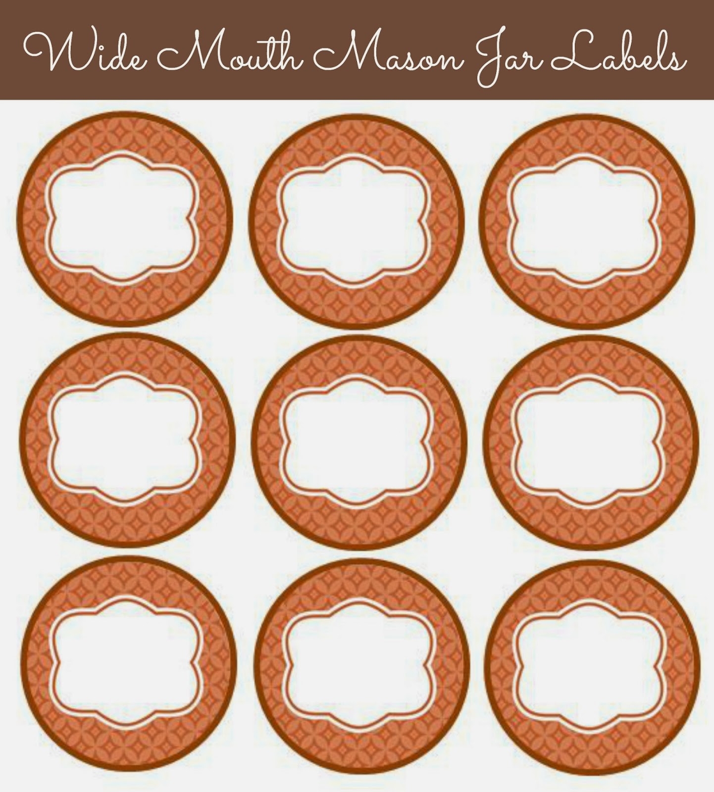 Free Printable Mason Jar Lid Template