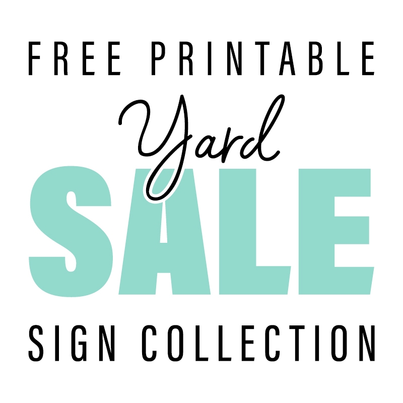 Free Printable Garage Sale Signs Templates