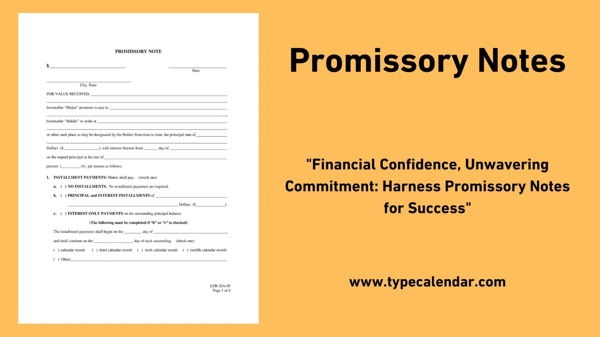 Free Promissory Note Templates Word PDF Example