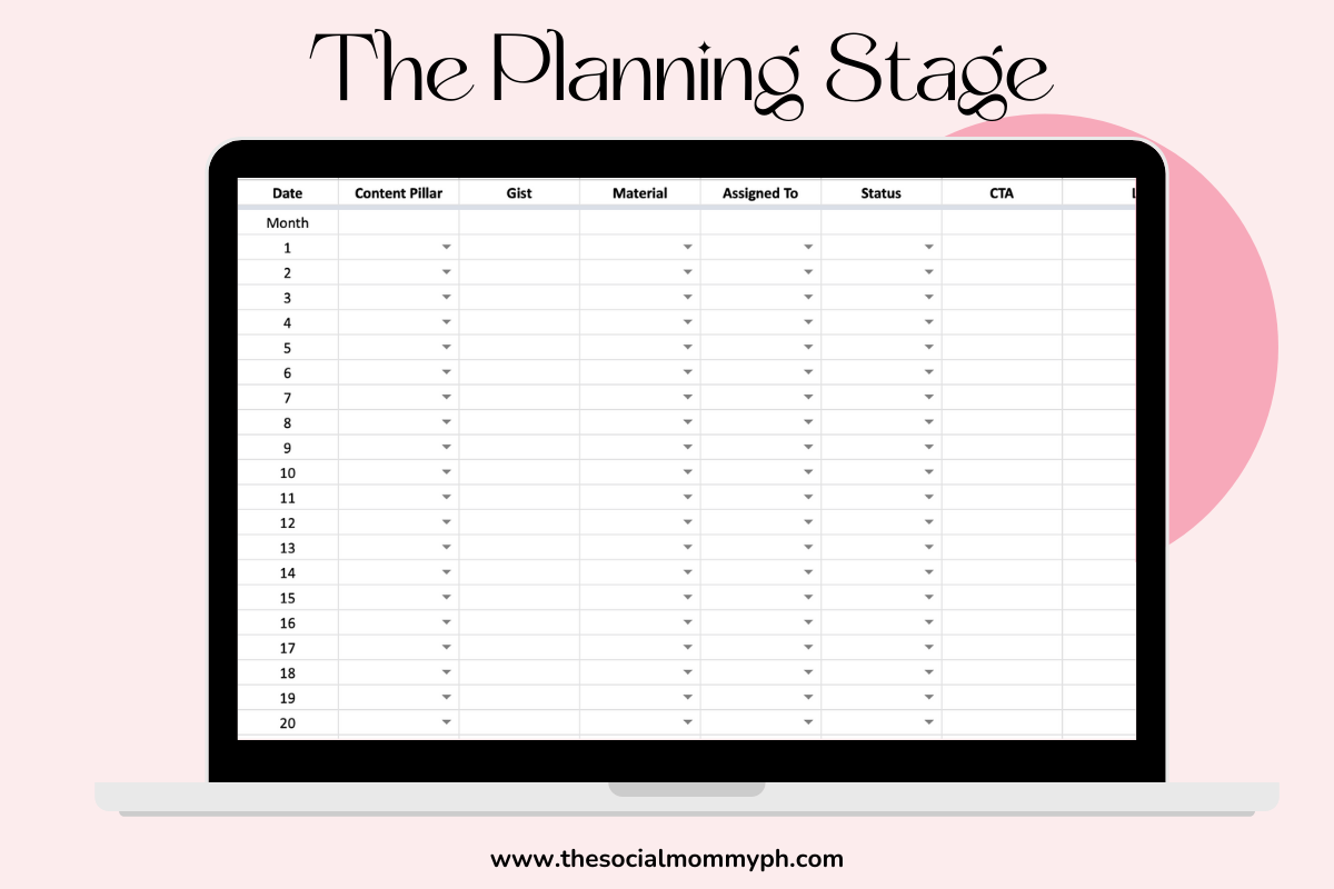 Free Social Media Calendar Template For Digital Marketers The Social Mommy PH