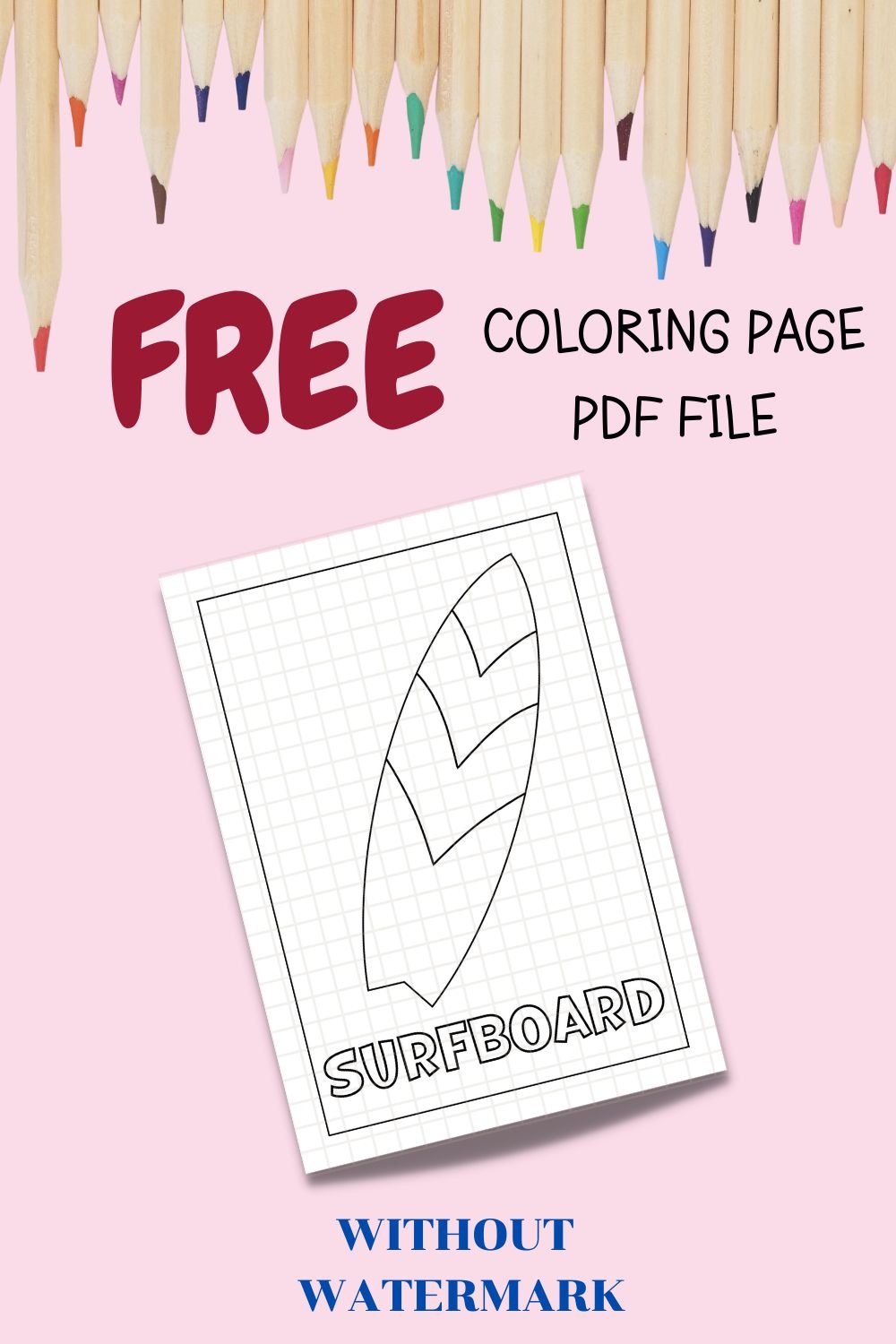 FREE SURFBOARD COLORING PAGE MasterBundles FREE SURFBOARD COLORING PAGE MasterBundles