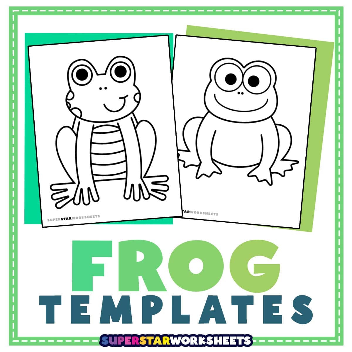 Frog Template Superstar Worksheets