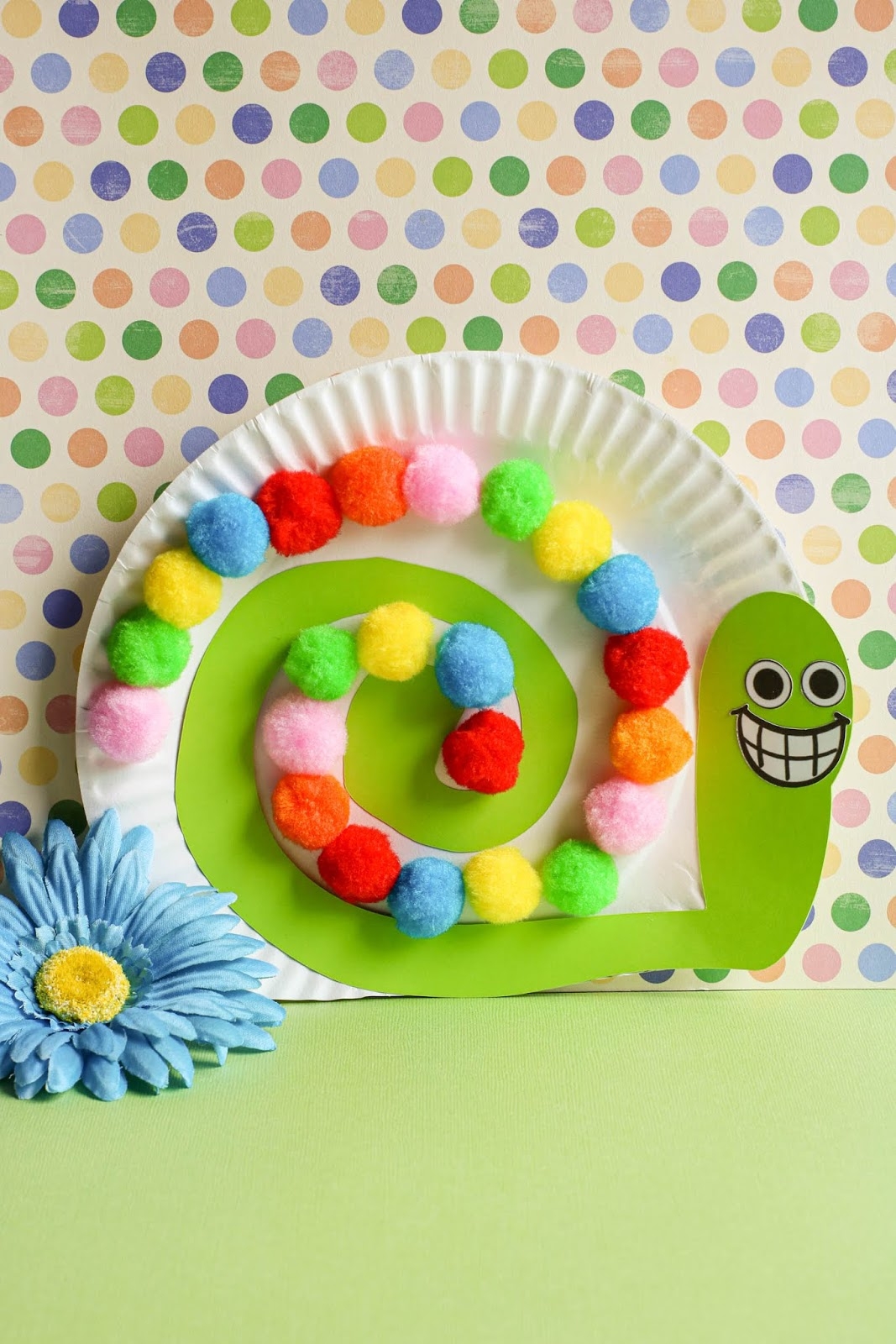 Fun Snail Paper Plate Craft For Kids with Free Template 