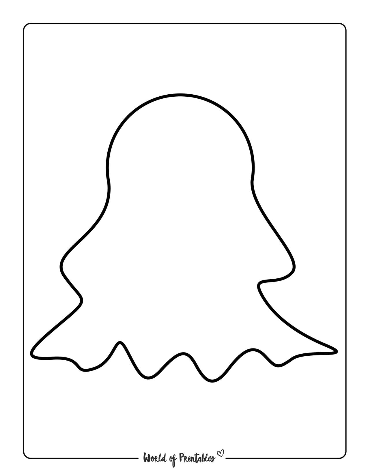 Free Printable Ghost Template Word
