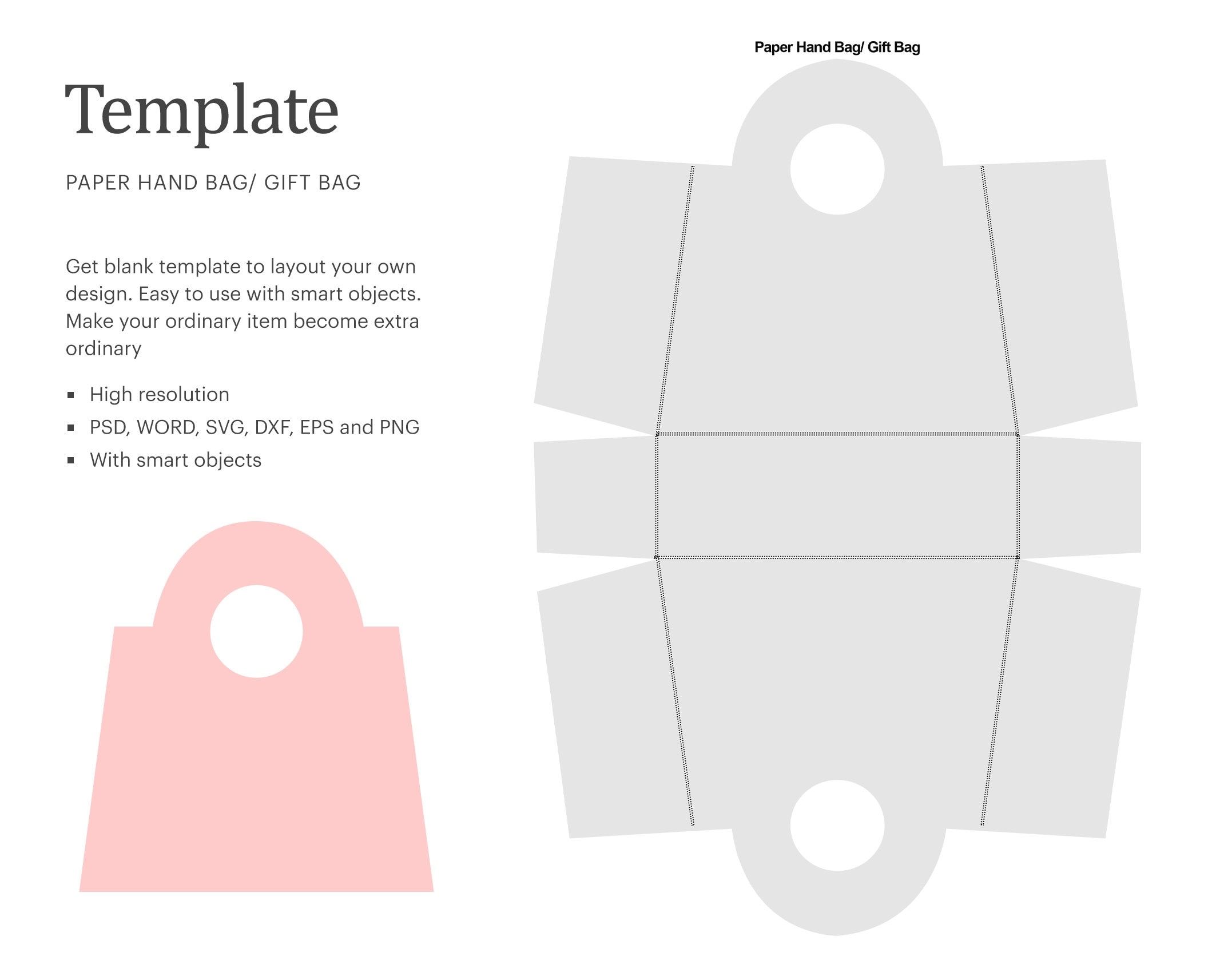 Free Printable Paper Handbag Templates Free Printable Paper Handbag Templates