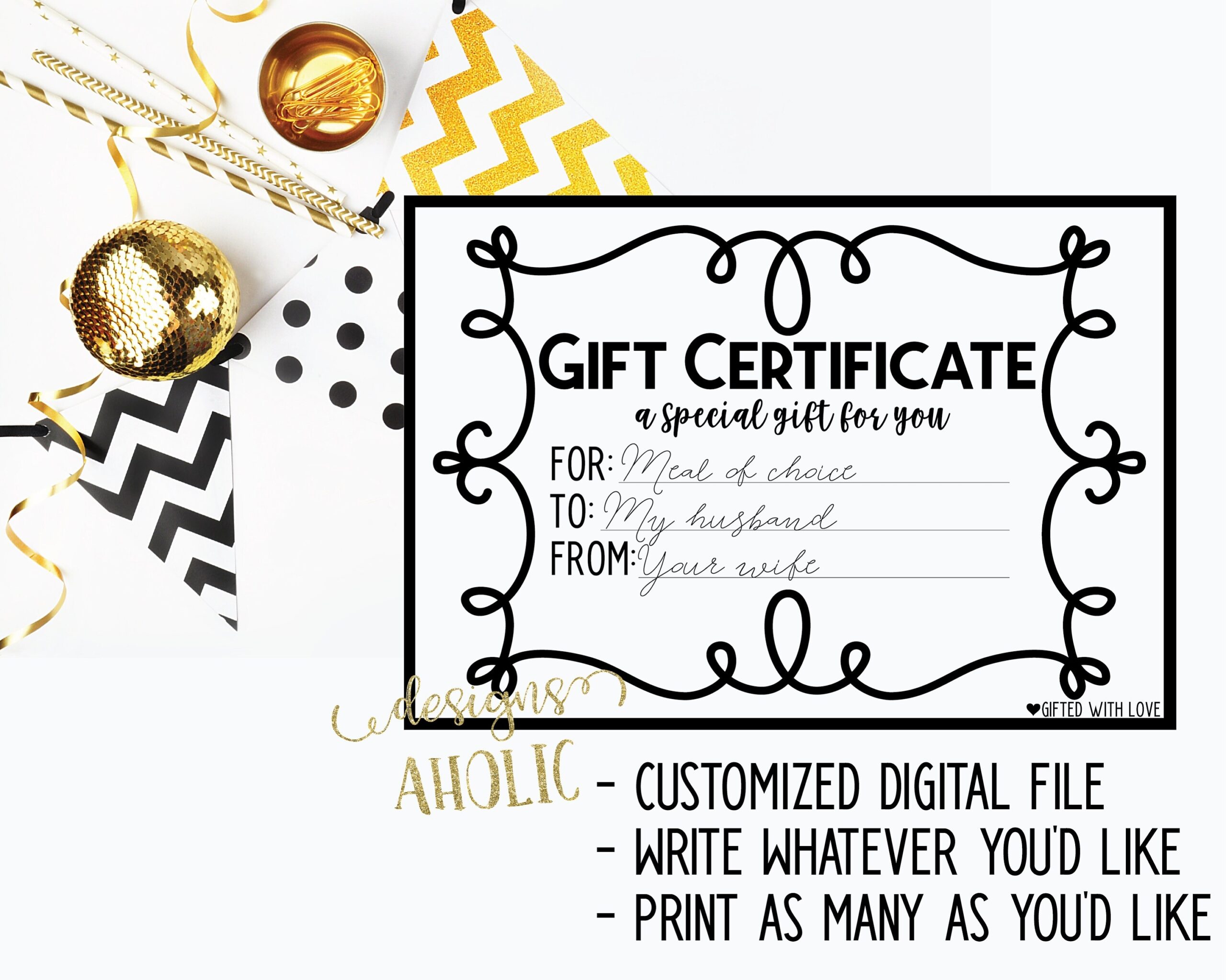 Free Printable Customizable Gift Certificate Template Free Printable Customizable Gift Certificate Template