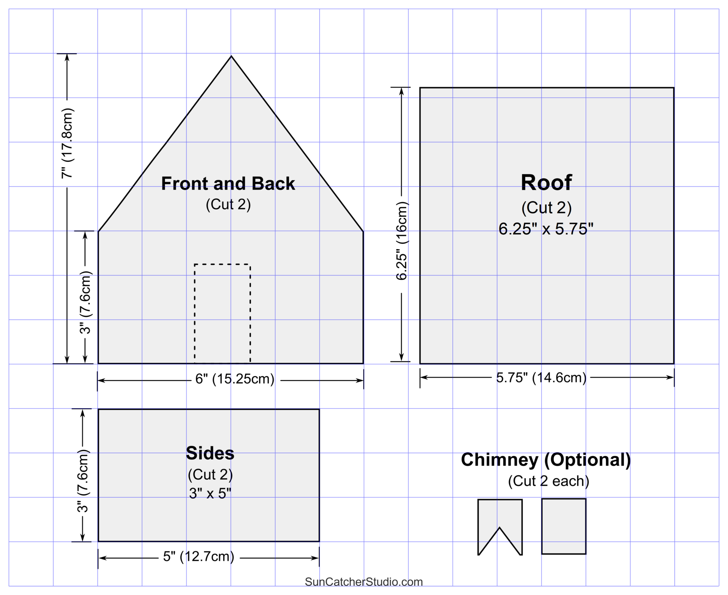 Gingerbread House Printable Template Pdf Free