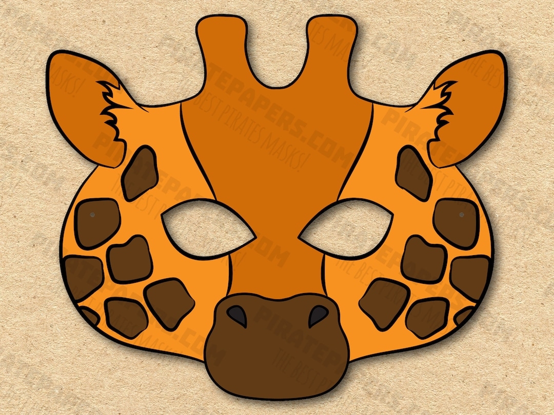 Giraffe Mask Template Printable Free
