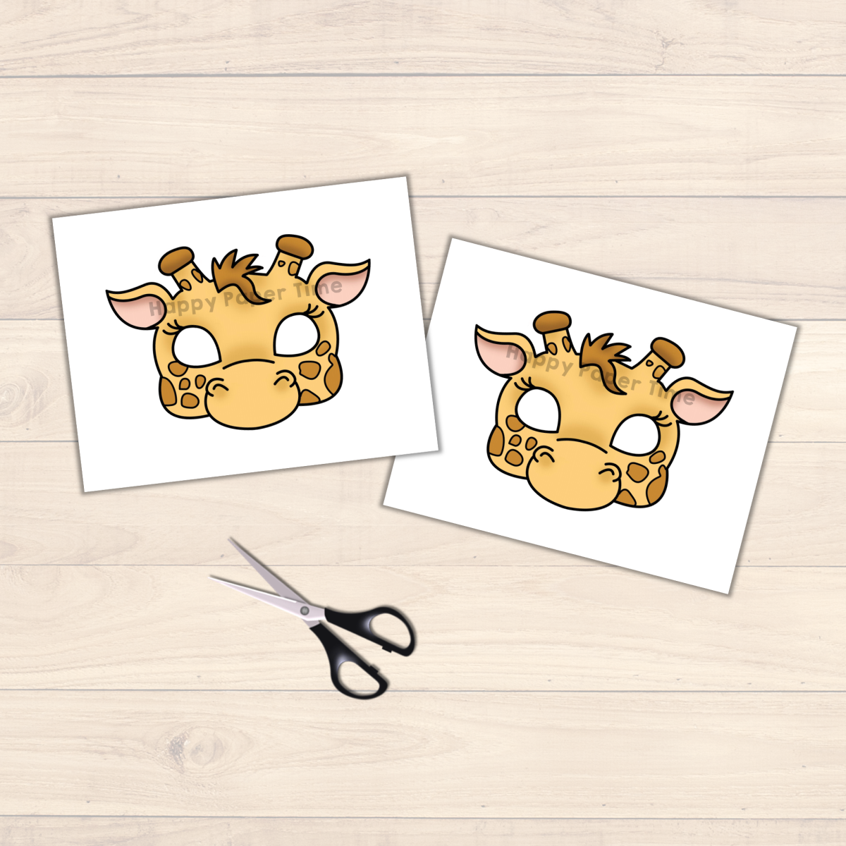 Giraffe Mask Template Printable Free