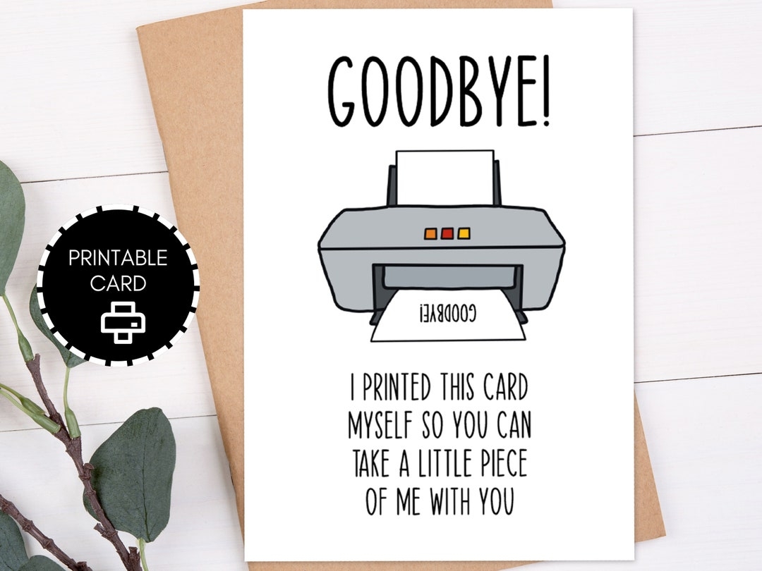 Free Printable Goodbye Cards Free Printable Goodbye Cards