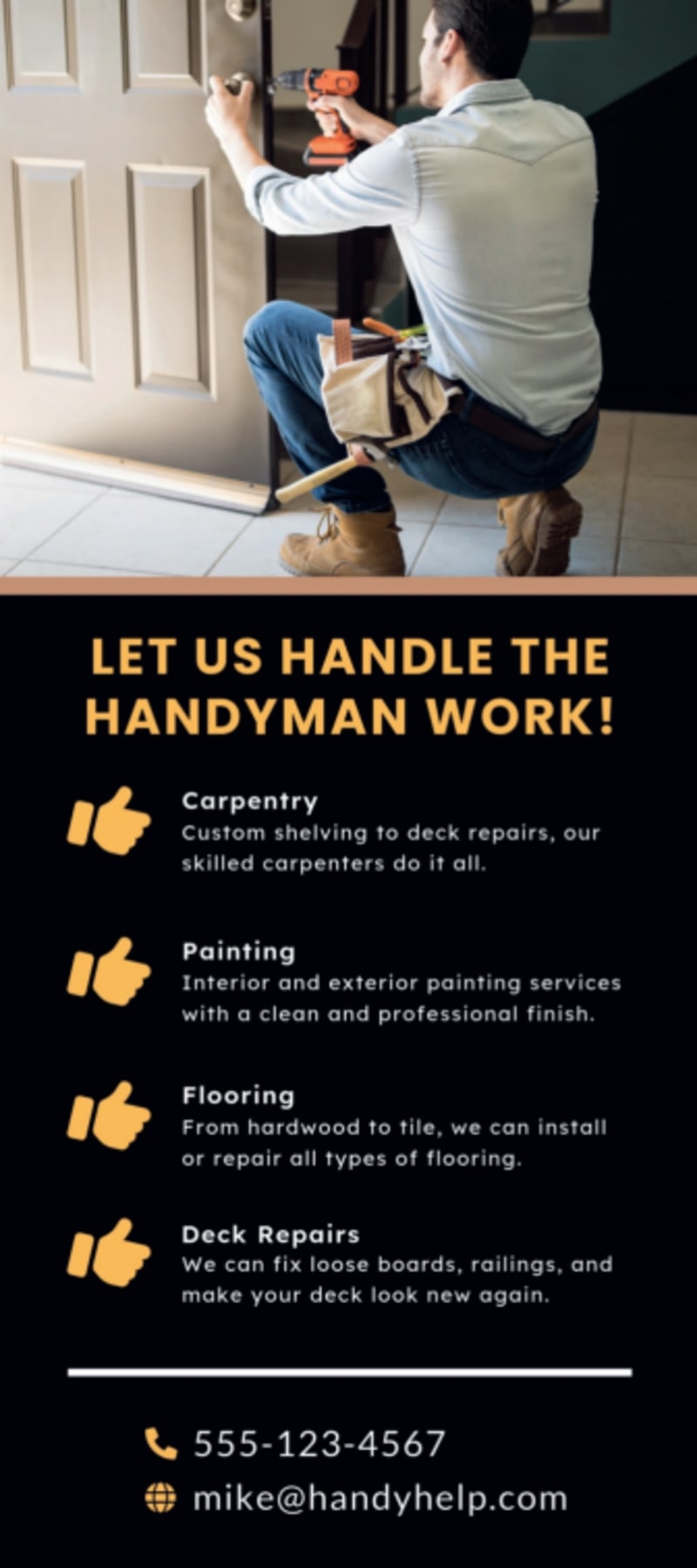 Templates Free Printable Handyman Flyer Pdf