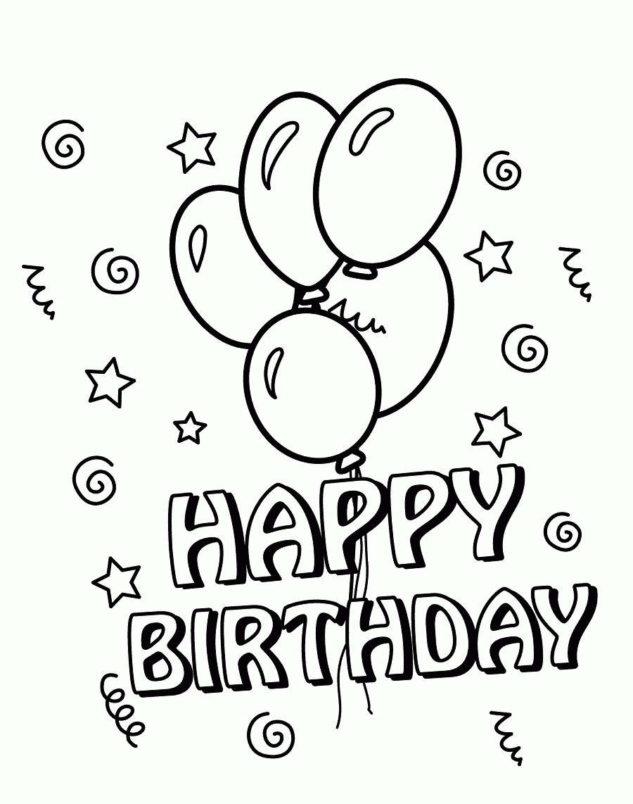 Happy Birthday Coloring Pages Printable Coloring Pages FREE Happy Birthday Coloring Pages Printable Coloring Pages FREE