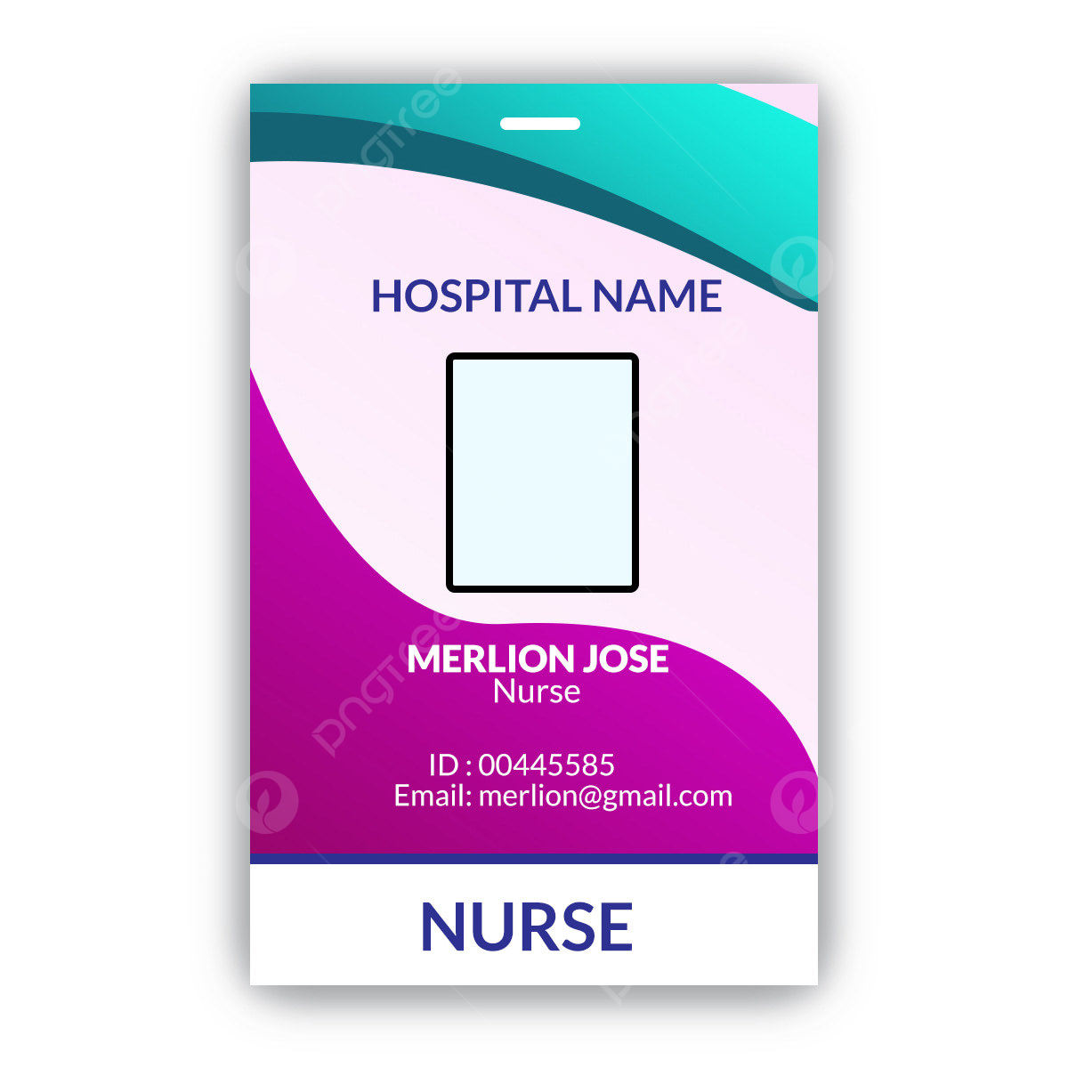 Nurse Name Tag Template Free Printable