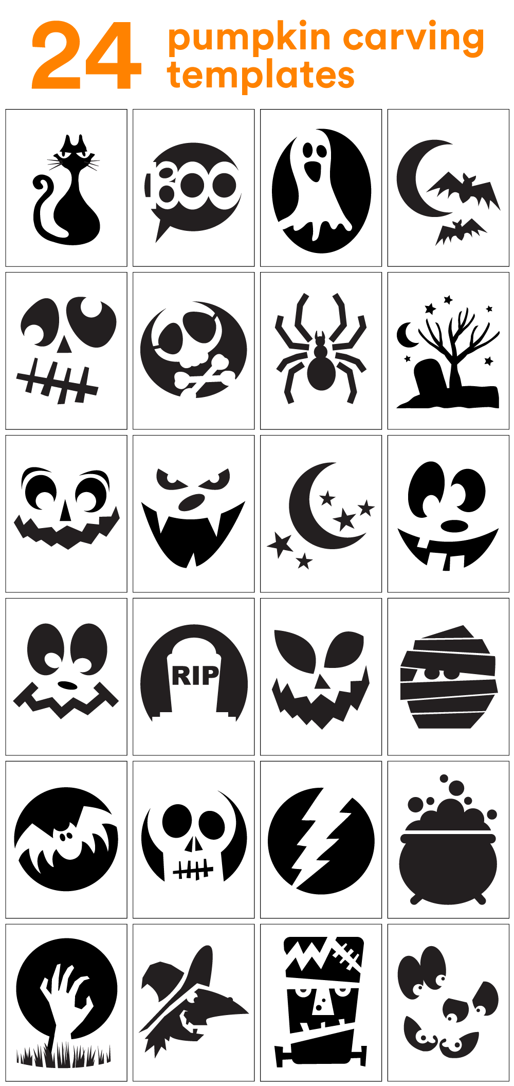 Pumpkin Carving Templates Free Printable
