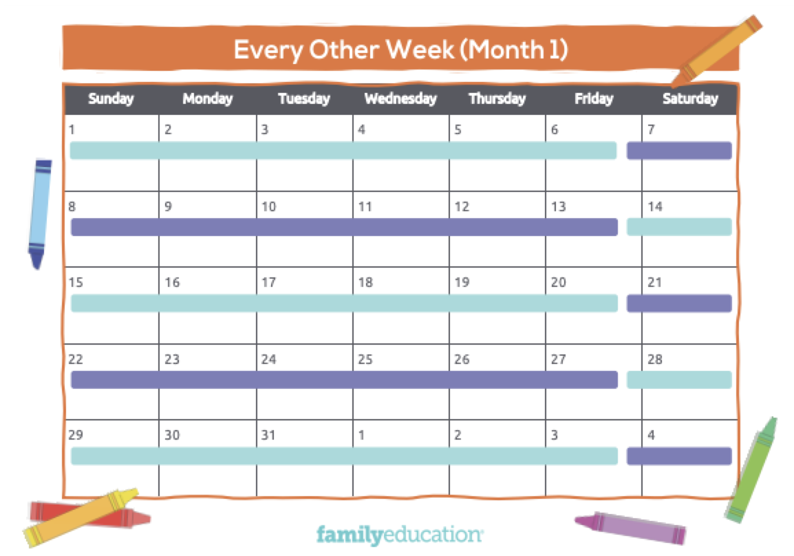 How To Make A Custody Schedule After Divorce u0026 Free Printable 