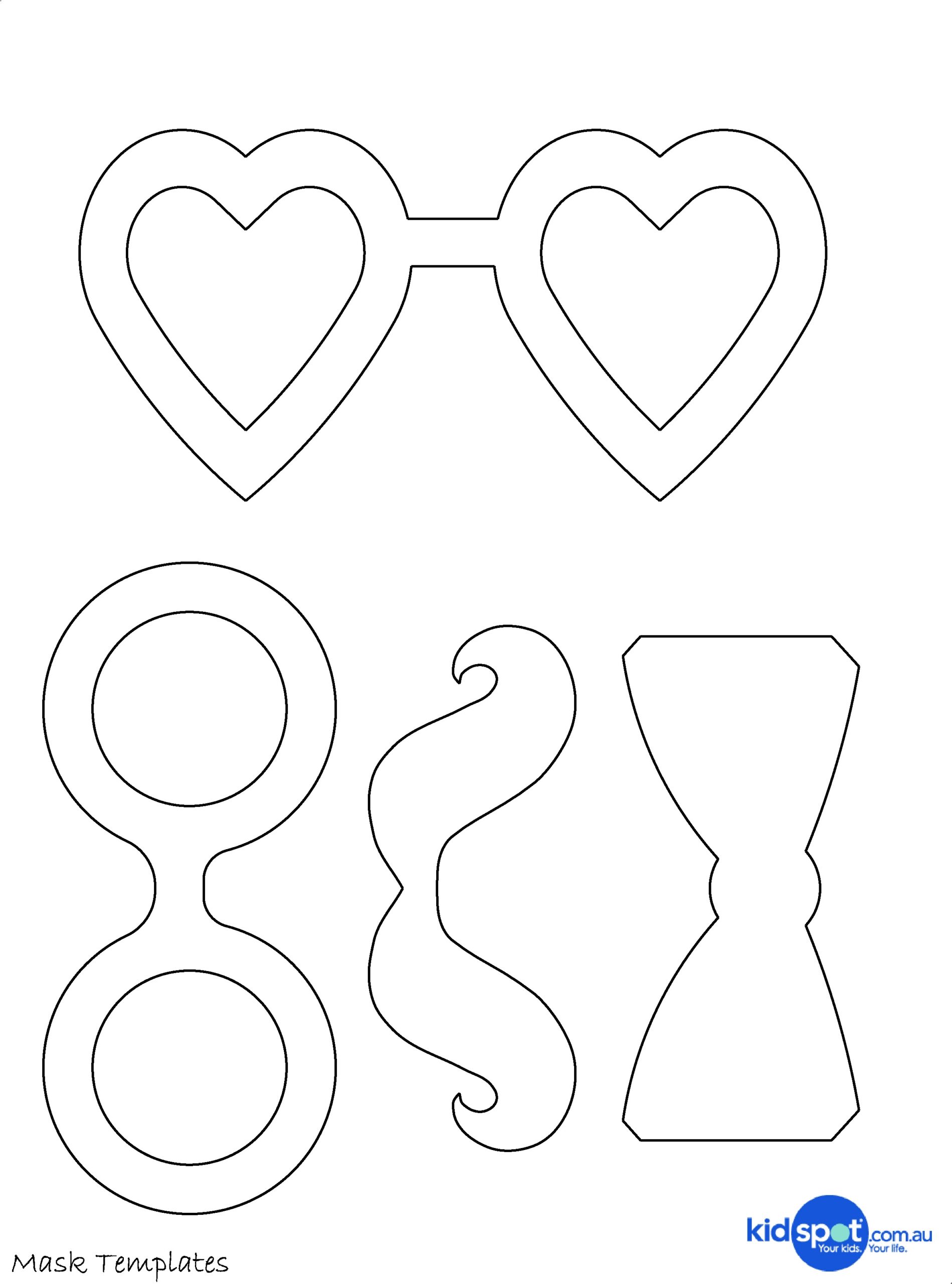 Free Printable Masquerade Mask Template