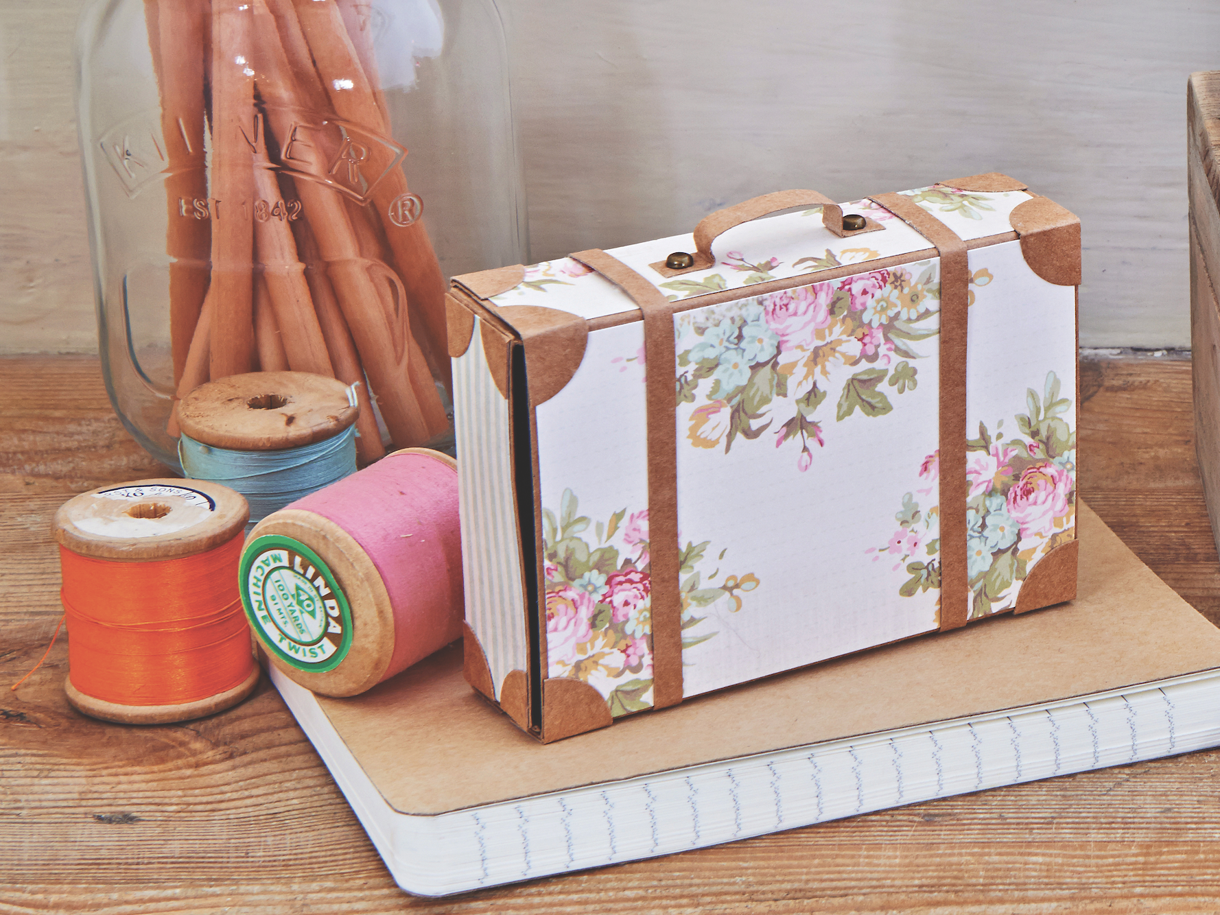 How To Make A Suitcase Gift Box Gathered
