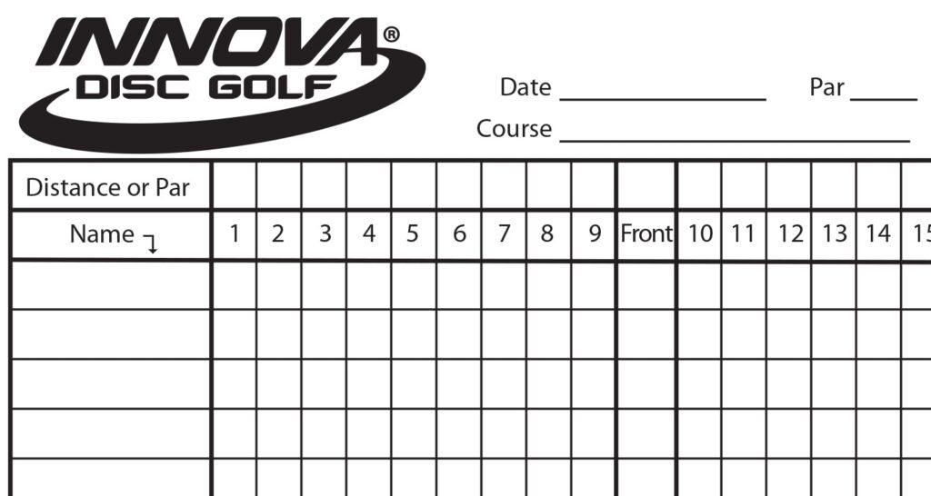 Downloadable Printable Blank Golf Scorecard Template Template Free