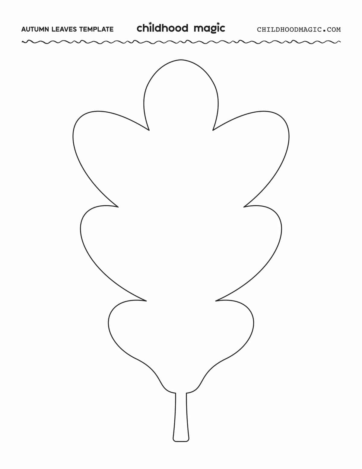Free Leaf Template Printable Pdf